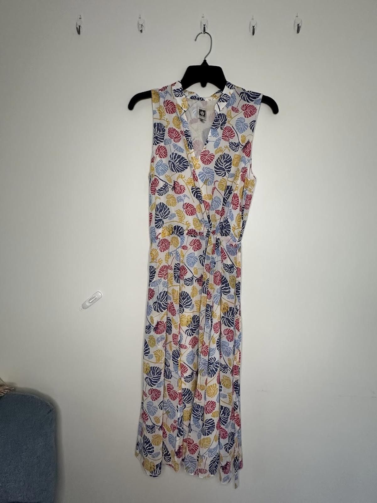 Other Anne Klein Sleeveless Monstera Dress - *Possibly* Sz. 13 Size XL / US 12-14 / IT 48-50 - 1 Thumbnail