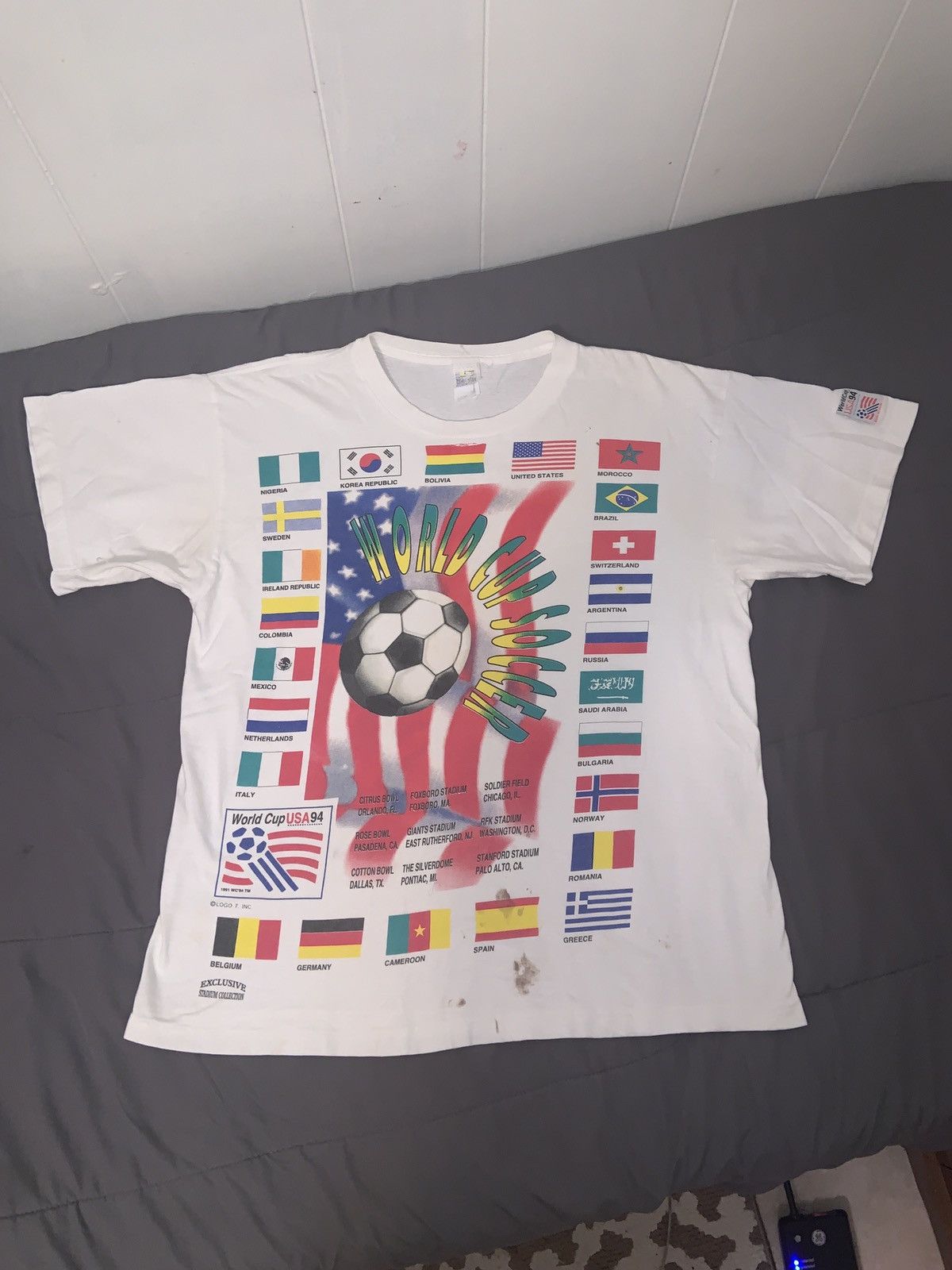 Logo 7 Vintage 1991 World Cup USA 94 - XL Size US XL / EU 56 / 4 - 1 Thumbnail
