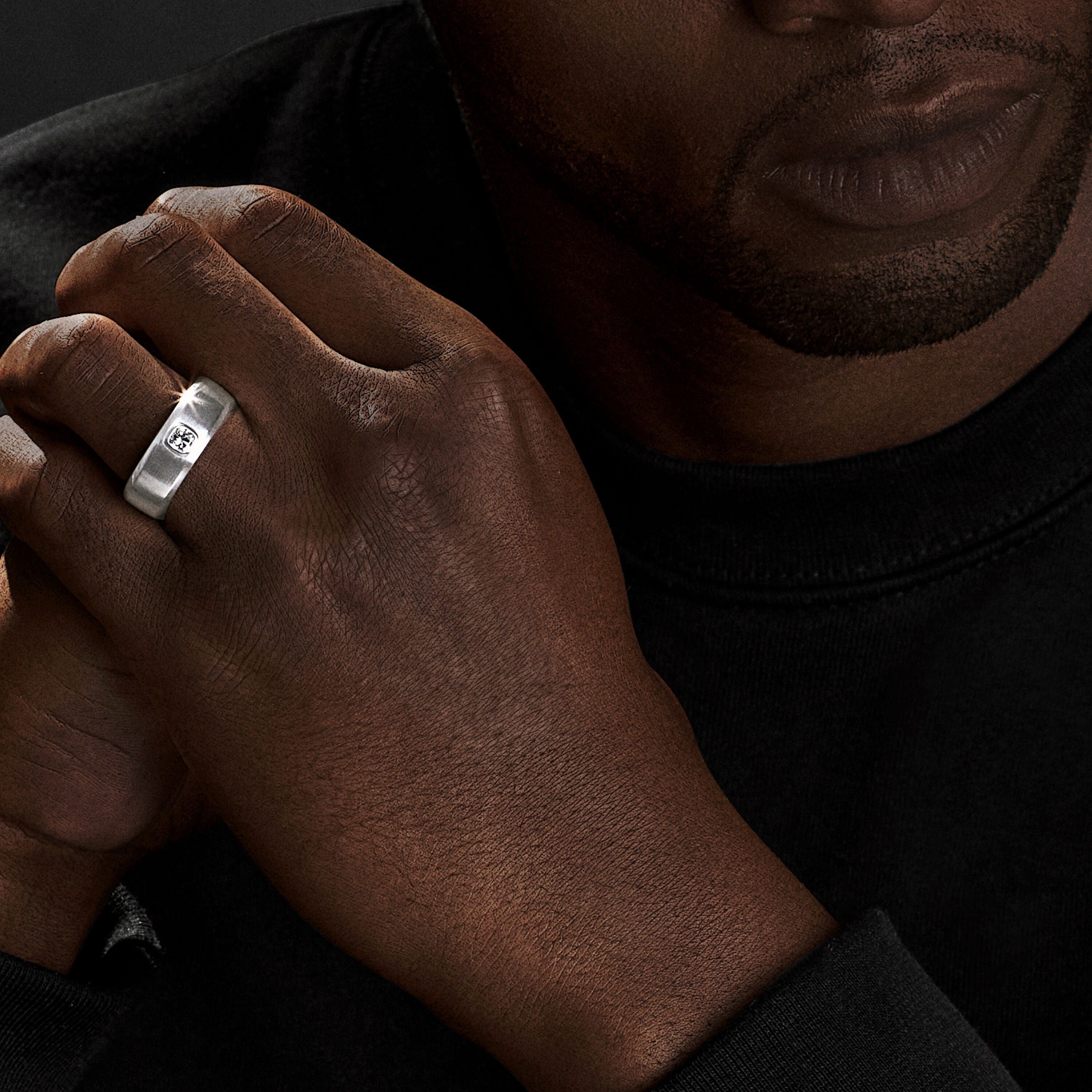 David Yurman o1w1db10526 R25516M/Size 6/ Beveled Band Ring in White Size ONE SIZE - 4 Thumbnail