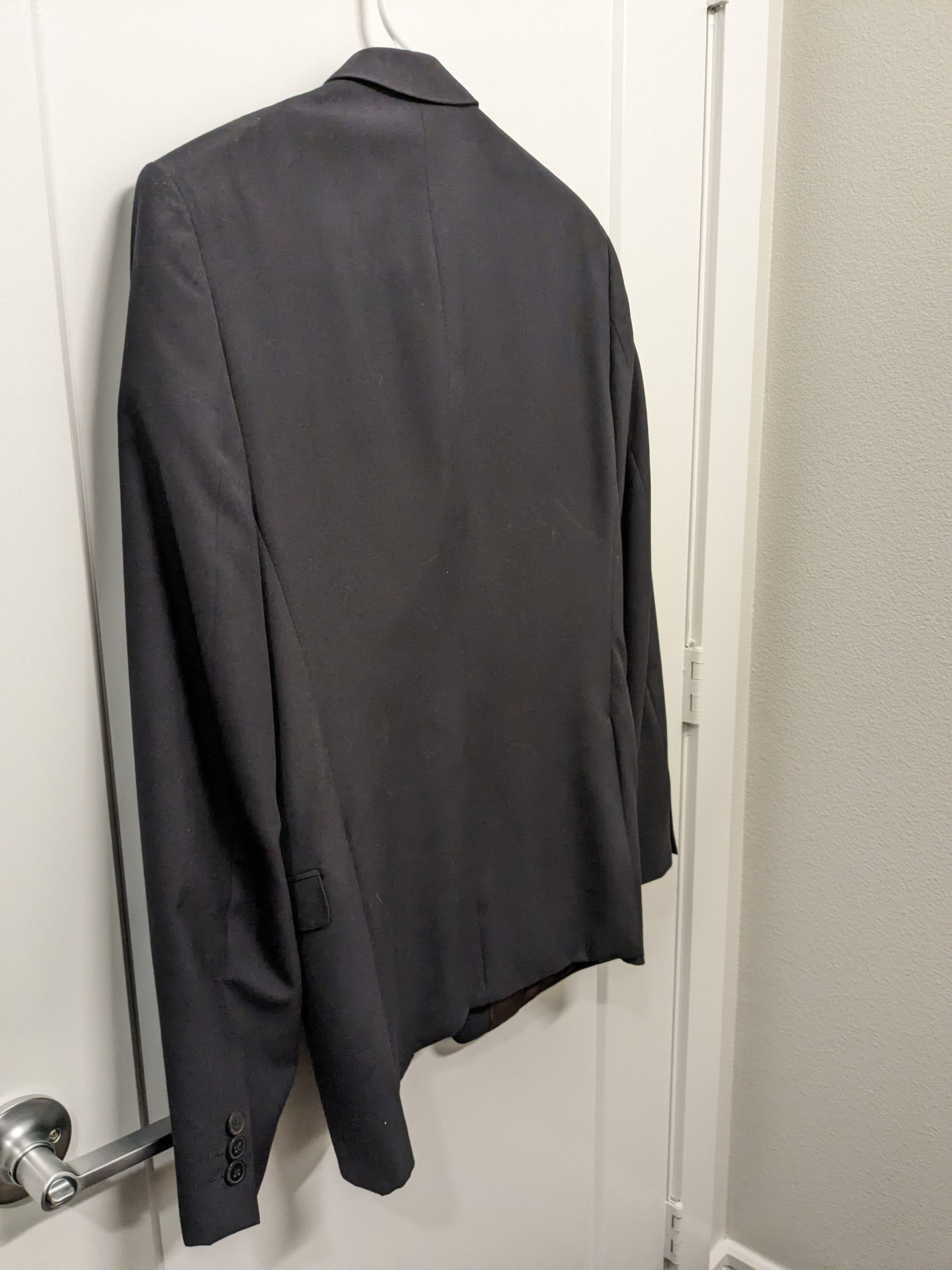 Marks & Spencer Slim Dark navy/black blazer Size 38R - 2 Thumbnail