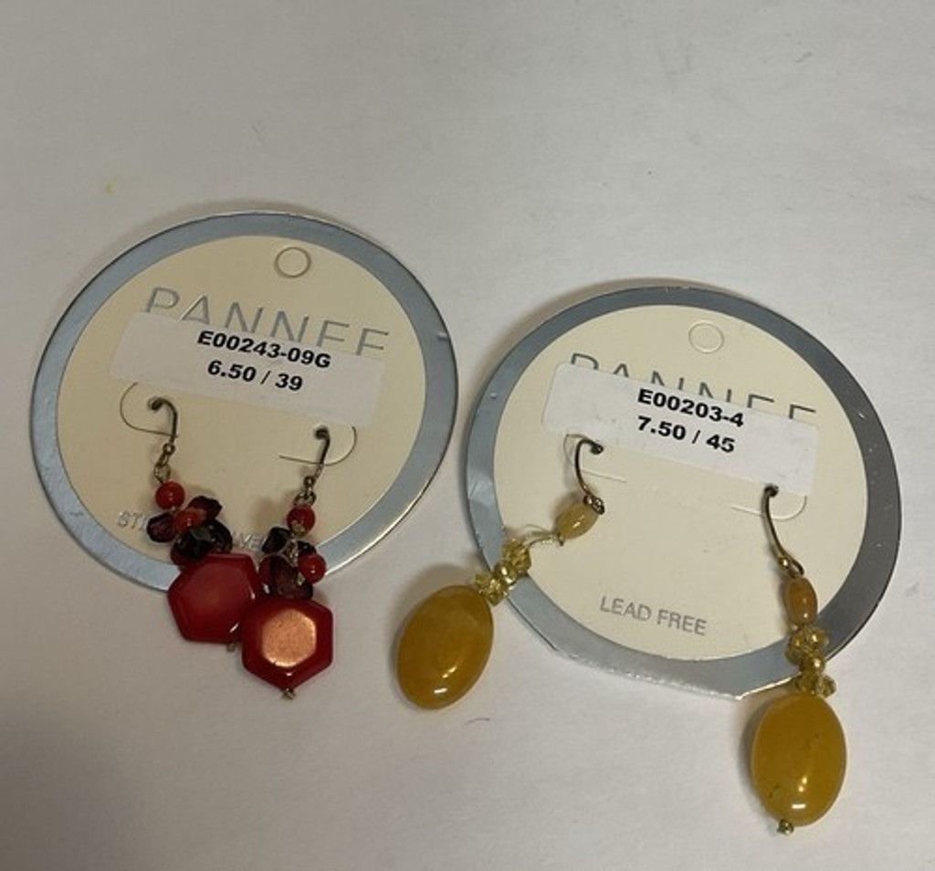 Other NWT Pannee 2 Pierced Dangle Drop Bead /Beaded Earrings Women Size ONE SIZE - 3 Thumbnail