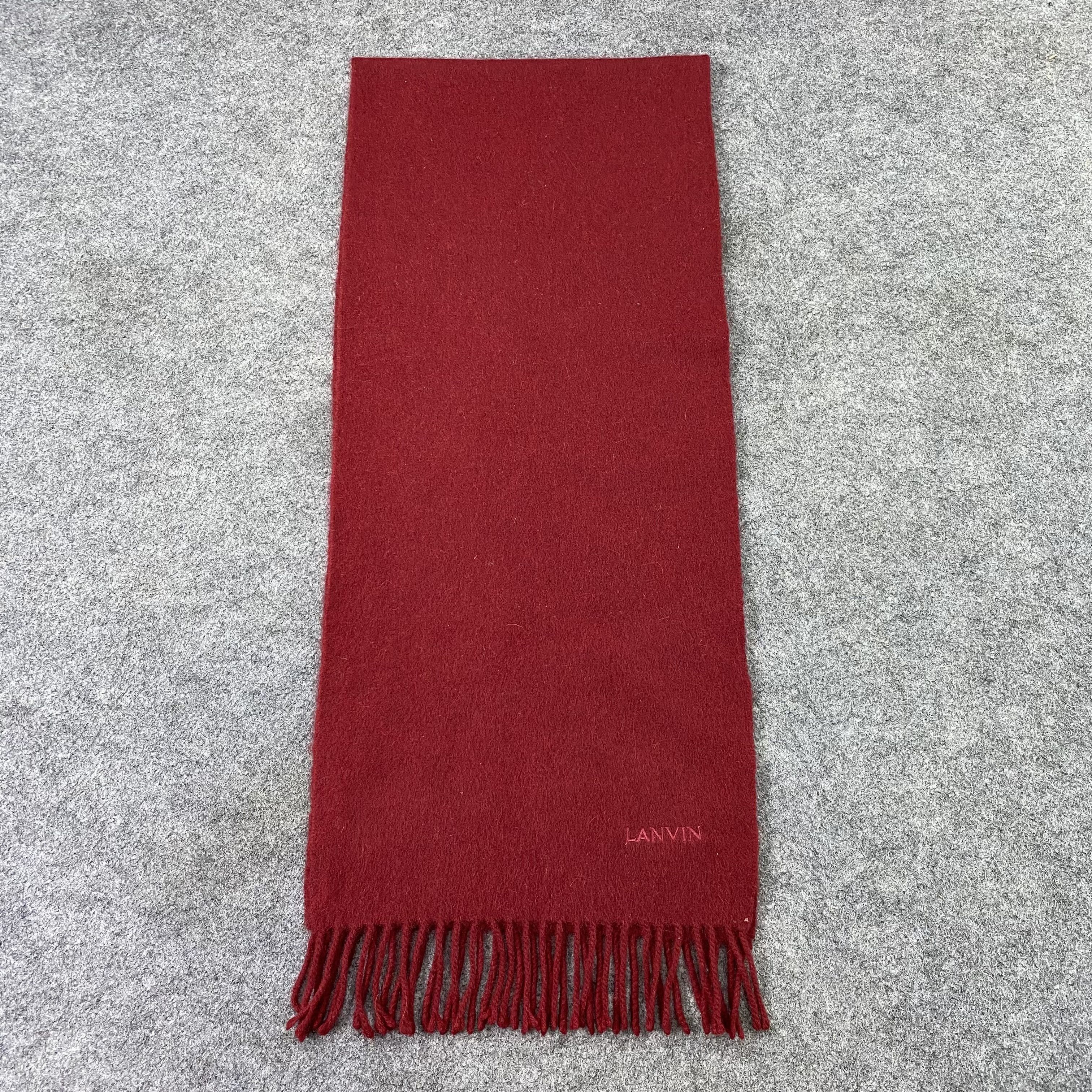 Lanvin Lanvin Cashmere Muffler / Scarf / Neckwear -T1510 Size ONE SIZE - 2 Thumbnail