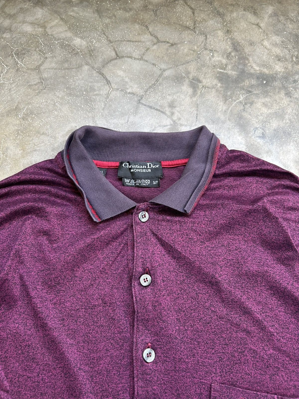 Christian Dior Monsieur Vintage Y2K Christian Dior Monsieur Long Sleeve Polo Shirt Size US XL / EU 56 / 4 - 2 Thumbnail