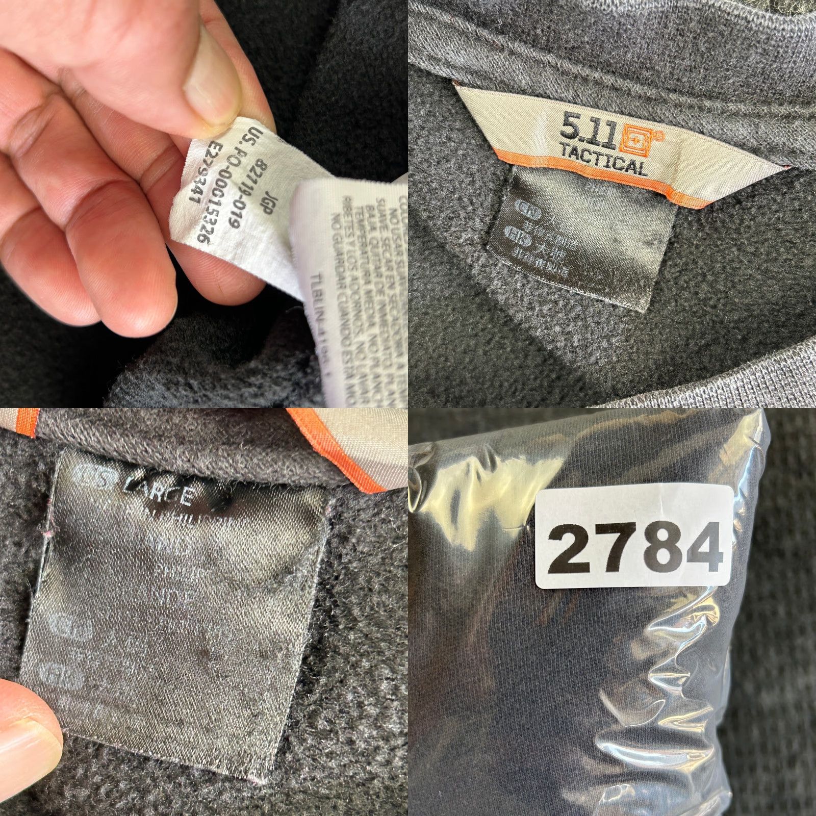 Vintage 511 Tactical Sweatshirt Men Large Black Pullover Graphic Double Sided Crewneck Size US L / EU 52-54 / 3 - 9 Thumbnail
