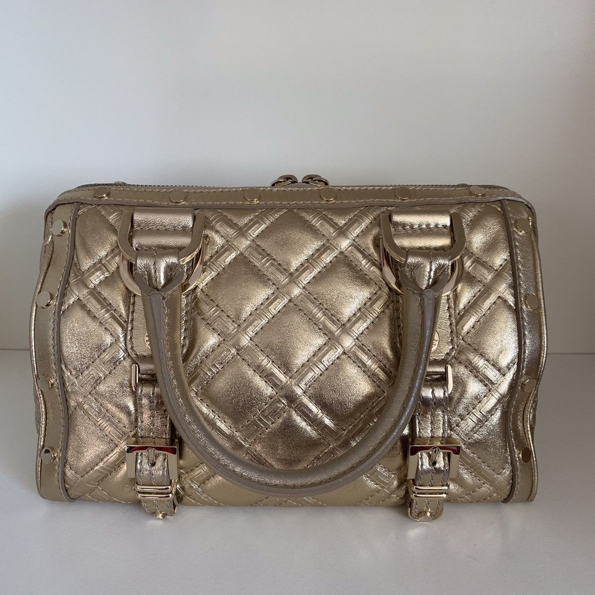 Versace Versace gold quilted leather bag Size ONE SIZE - 17 Thumbnail