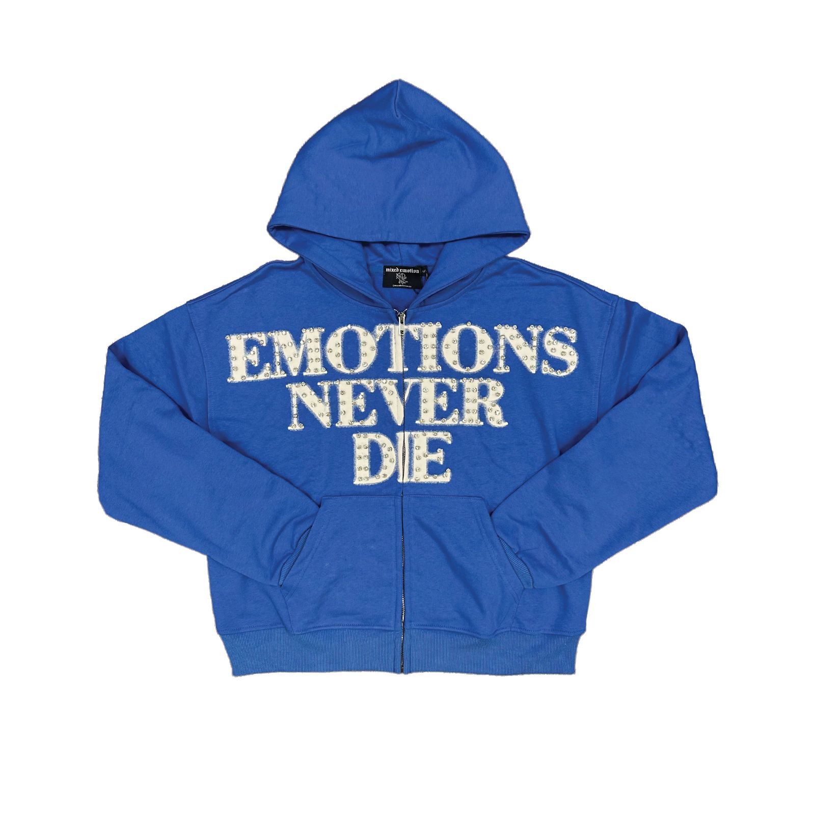 Other Mixed Emotions 'END' Blue Rhinestone Hoodie Size US M / EU 48-50 / 2 - 1 Preview
