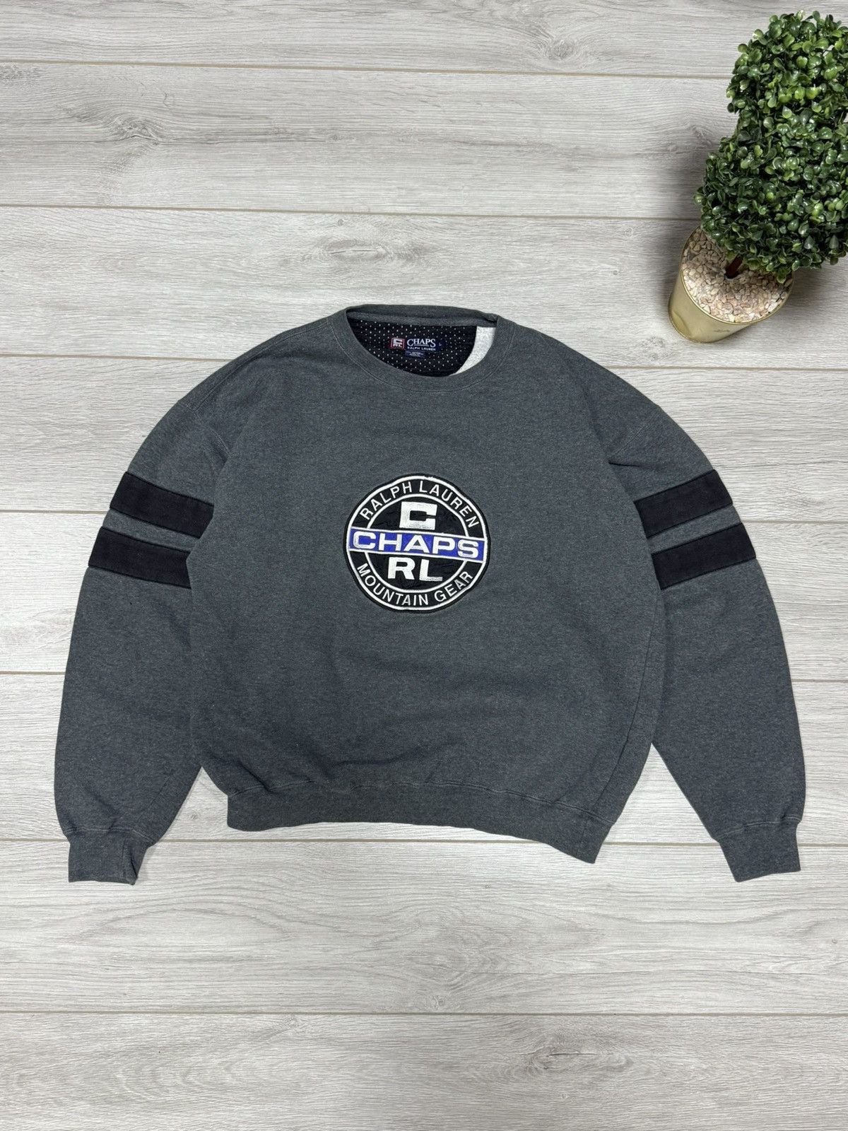 Chaps Ralph Lauren Polo Ralph Lauren Chaps vintage sweatshirt big logo Size US L / EU 52-54 / 3 - 1 Thumbnail