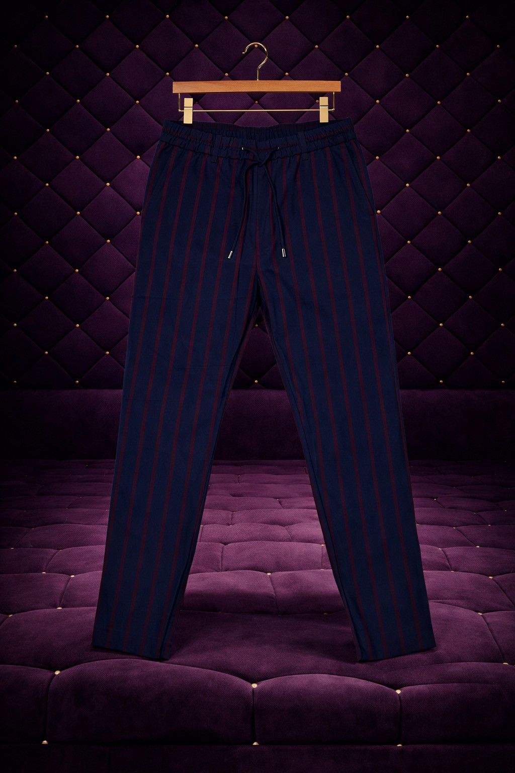 Other NAVY PINSTRIPE SLIM FIT PANTS Size US 32 / EU 48 - 1 Preview