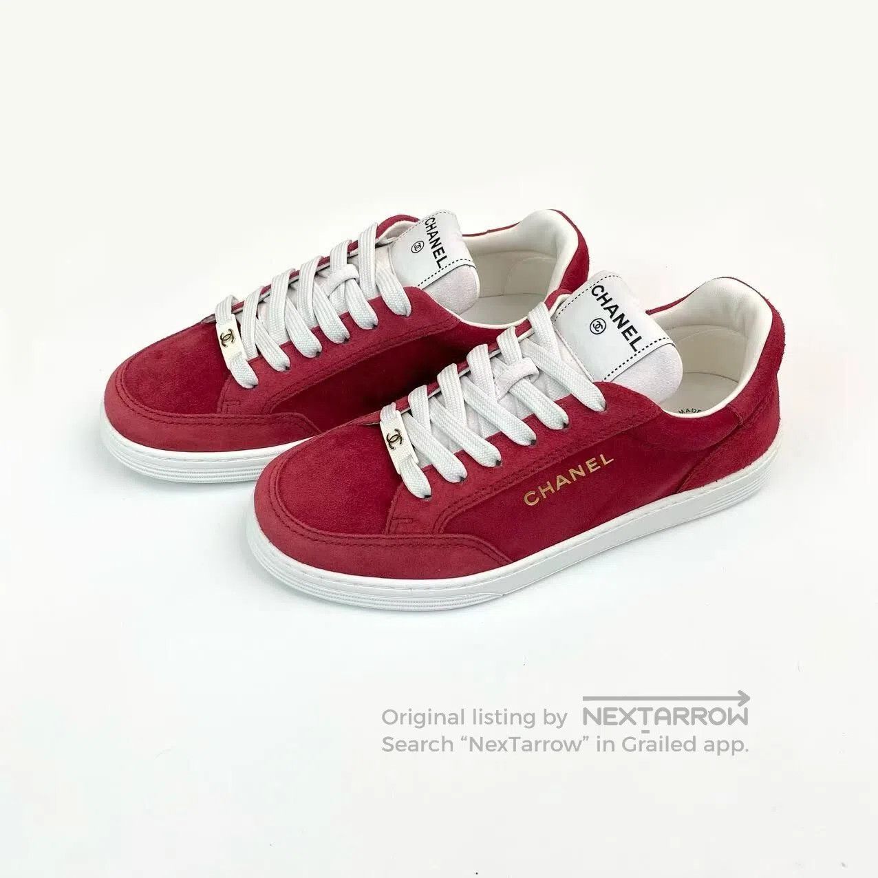 Chanel Chanel Red logo board shoes| Size US 6 / IT 36 - 1 Thumbnail