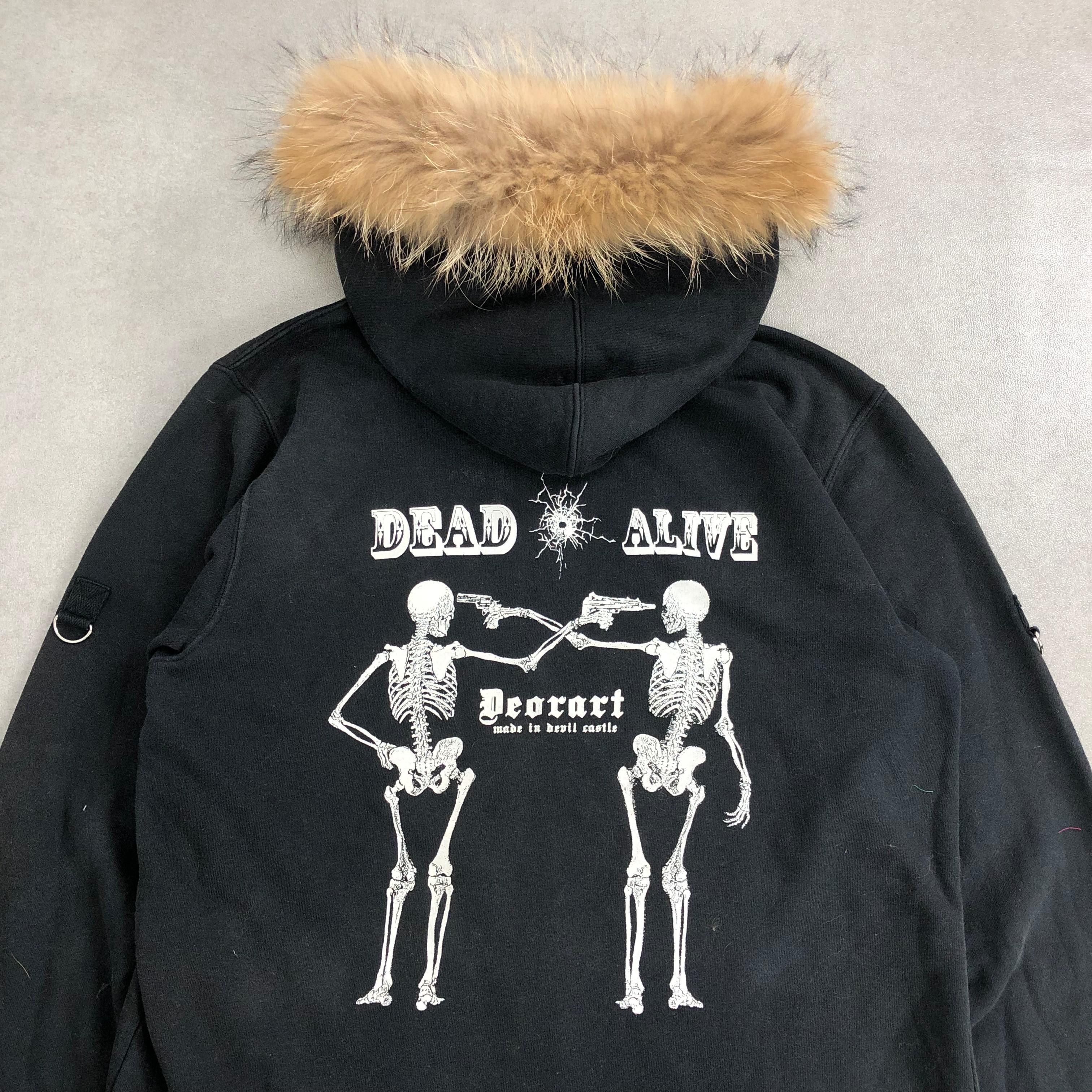 Japanese Brand 2000s Deorart Dead Alive Fur Zip Hoodie Ifsix Kmrii Style Size US L / EU 52-54 / 3 - 14 Thumbnail