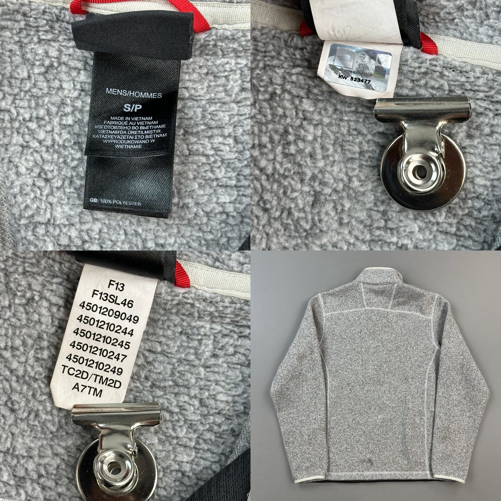 The North Face The North Face Gordon Lyons Sweater Mens Small Gray 1/4 Fleece Pullover Outdoor Vintage Size US S / EU 44-46 / 1 - 8 Thumbnail