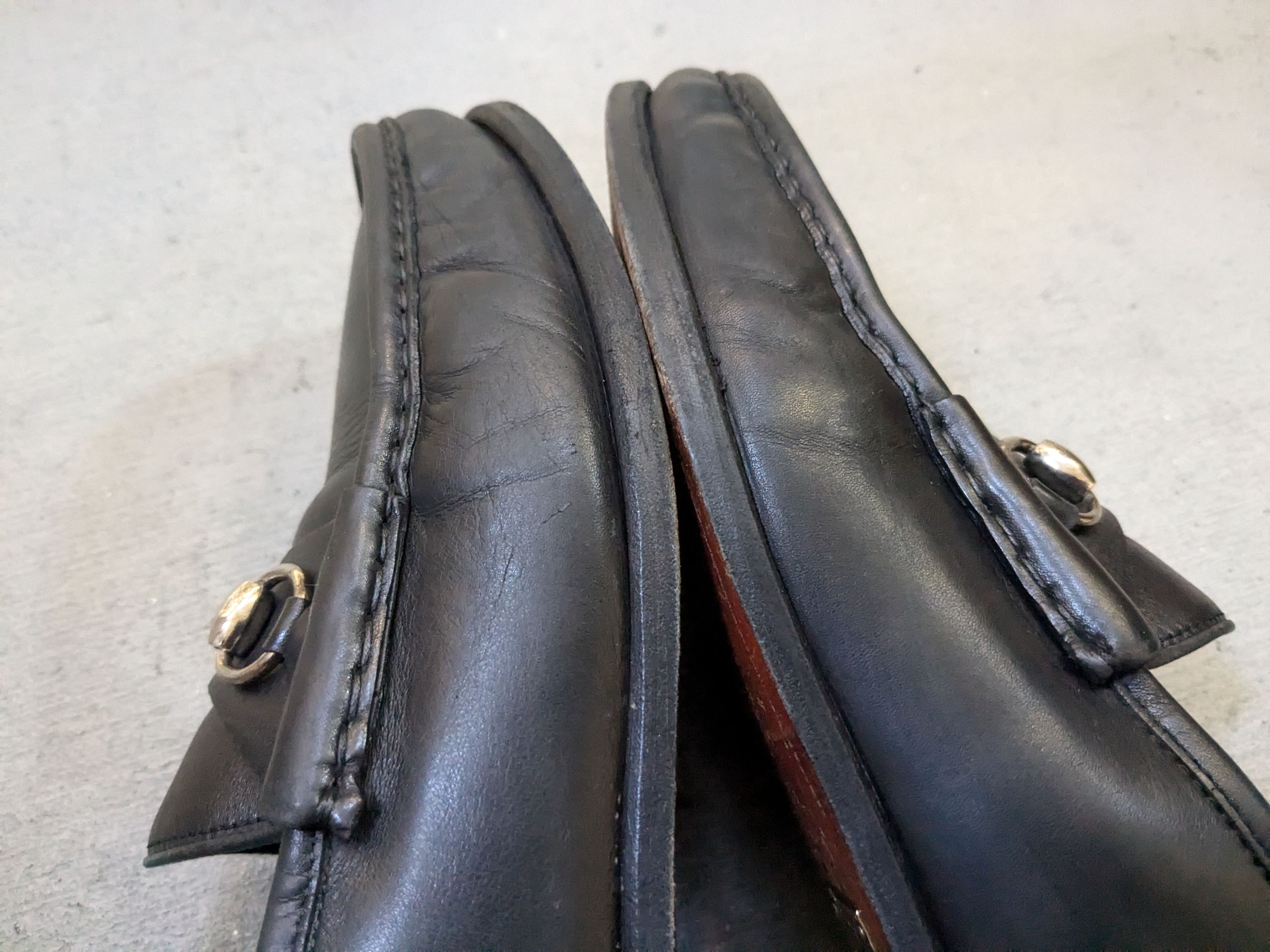 Gucci Gucci Horsebit Loafers Black Leather 10.5 Snaffle Slip On Size US 10.5 / EU 43-44 - 6 Thumbnail