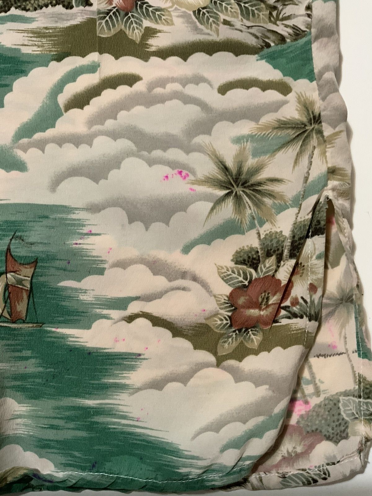 Designer × Vintage Vintage Citron Santa Monica 100% Silk Hawaiian AOP Shirt Size US M / EU 48-50 / 2 - 10 Thumbnail