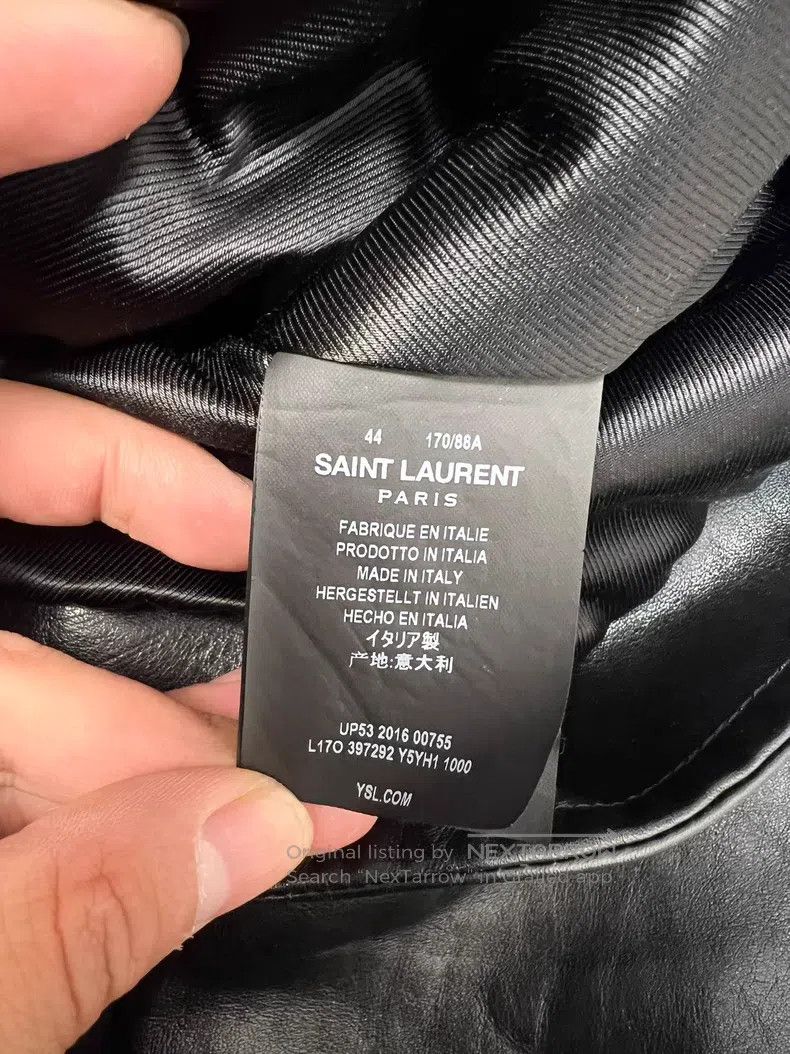 Saint Laurent Paris Saint Laurent Paris Biker Leather Jacket Size US S / EU 44-46 / 1 - 7 Thumbnail