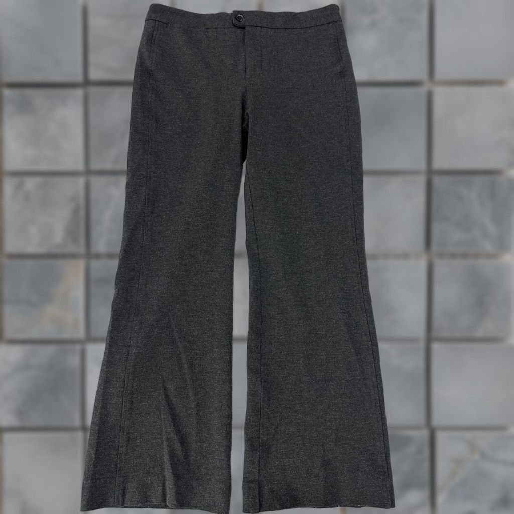 NYDJ NYDJ Pants Women Gray Dress Pants Flared Size 12 Office Trousers Pockets Shaping Stretch Regular Rise Mid INSEAM 28 in B Y N D J Womens Size 34" / US 12 / IT 48 - 1 Thumbnail