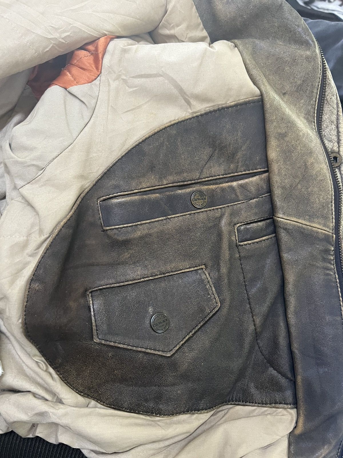 Chevignon Leather flight jacket CHEVIGNON ROLL AIRFLYTE. (GJ36) Size US M / EU 48-50 / 2 - 5 Thumbnail