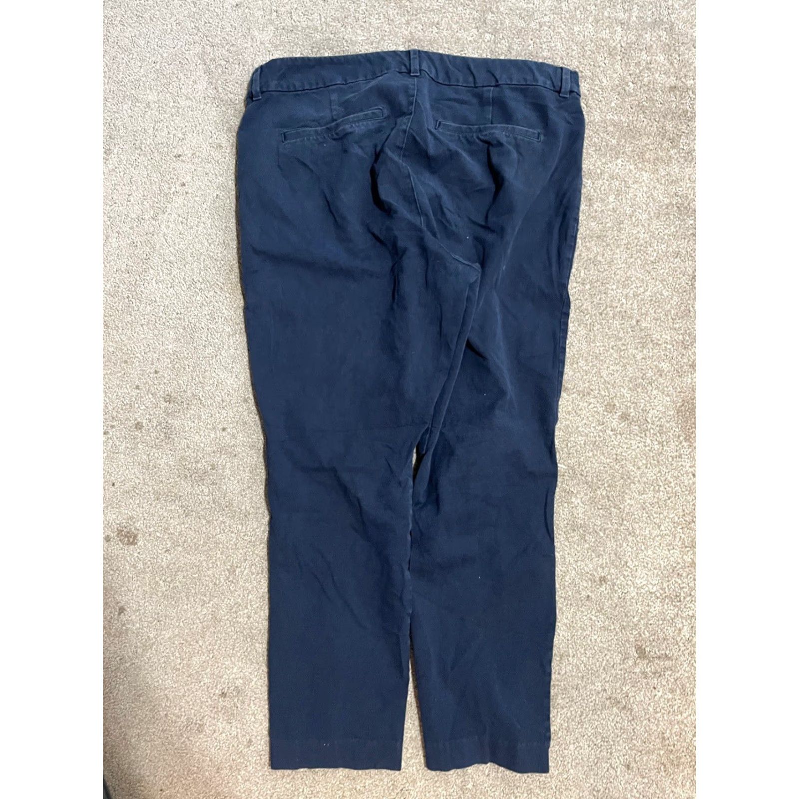 Old Navy Old Navy Blue Pixie Skinny High-Rise Ankle Pants Women Size 14 (Pockets) Solid Size 36" / US 14 / IT 50 - 4 Thumbnail