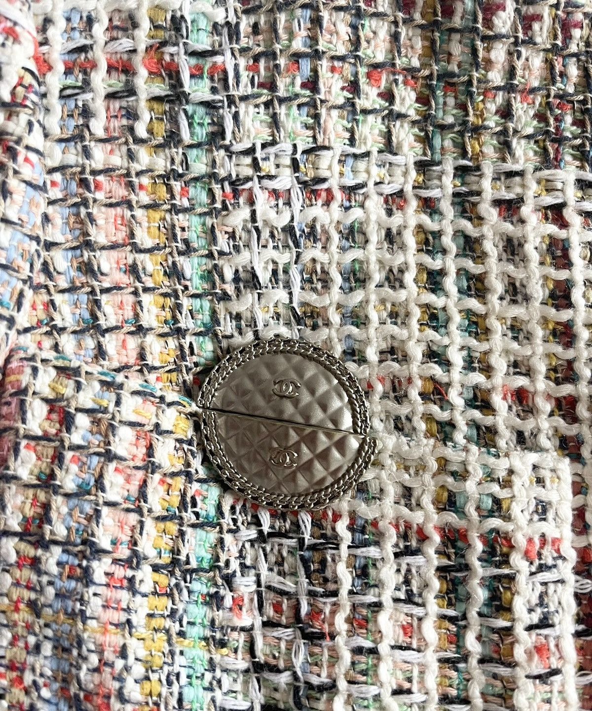 Chanel CHANEL 38 Cuba CC Logo Buttons Tweed Cotton Jacket Size S / US 4 / IT 40 - 5 Thumbnail