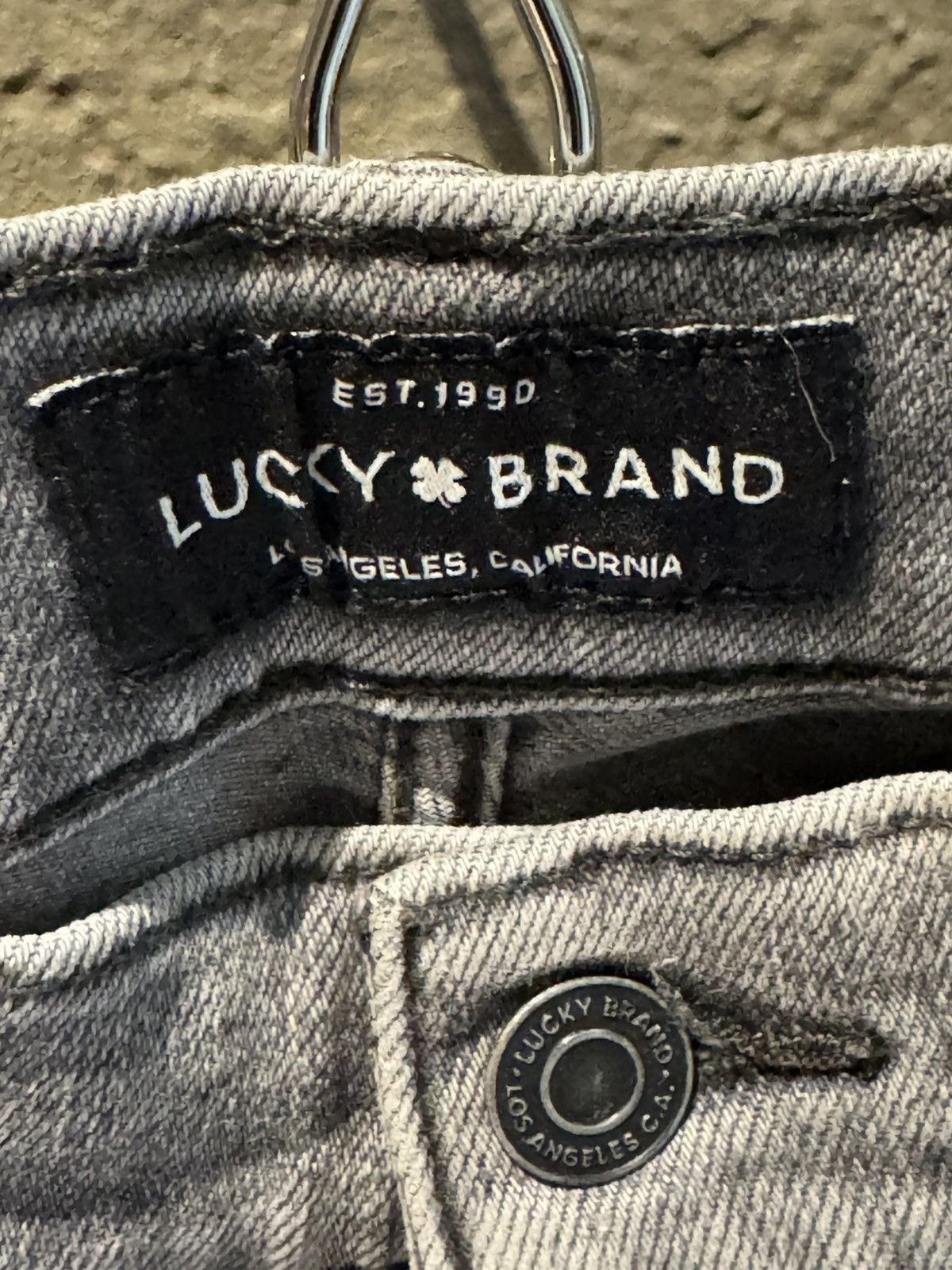 Lucky Brand Grey Lucky Brand Quality Distressed 30/32 Slim Skinny Jean Size US 30 / EU 46 - 3 Thumbnail