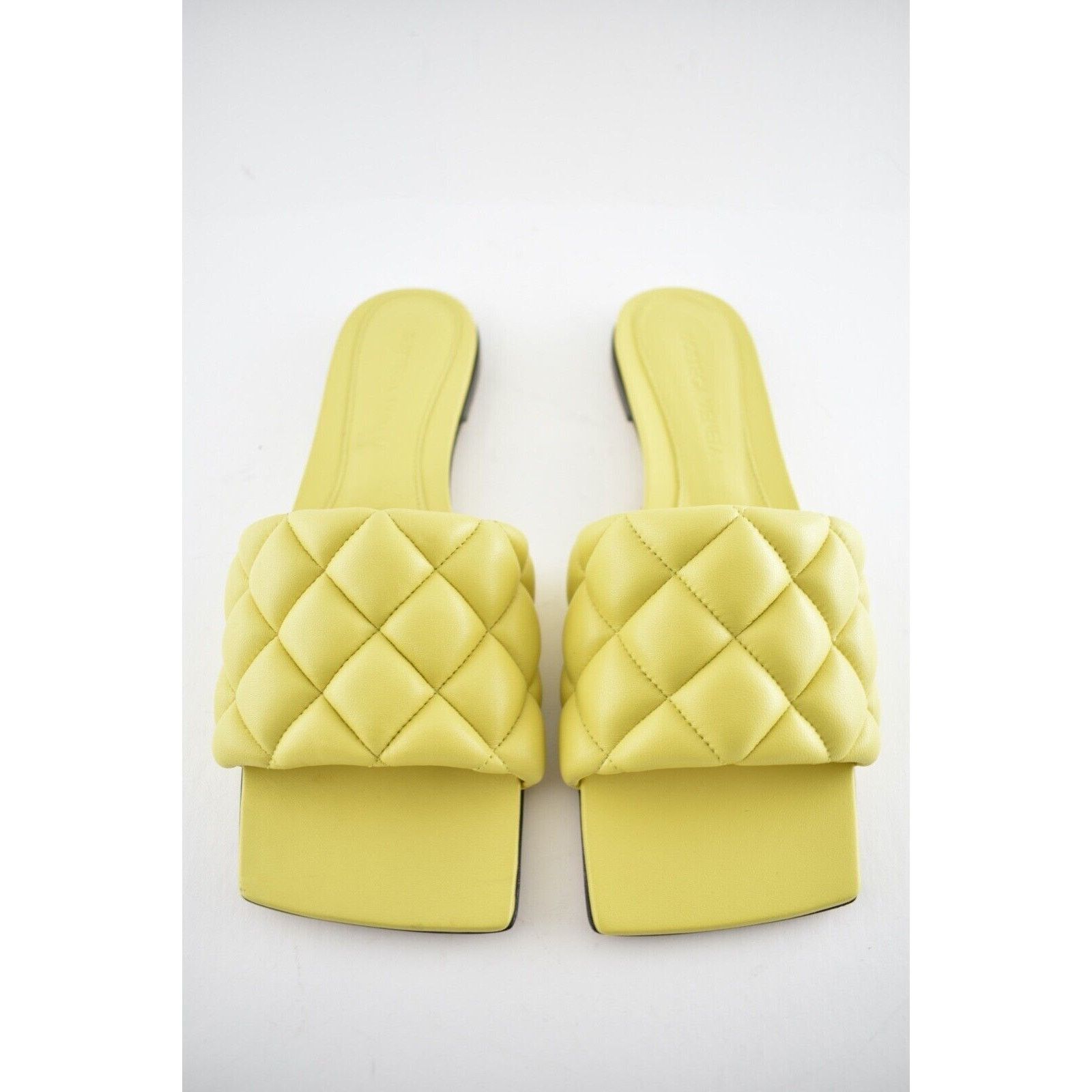 Bottega Veneta Bottega Veneta The Padded Flat Slides Pear Yellow Quilted Size US 6 / IT 36 - 5 Thumbnail