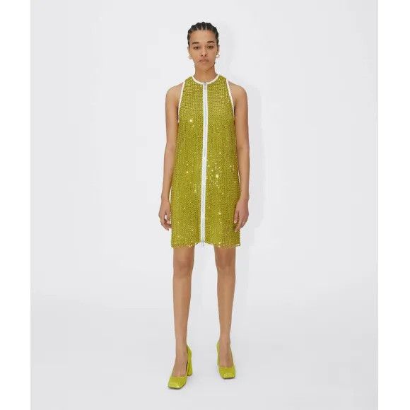 Bottega Veneta o1n1vont1224 Dress in Green Size S / US 4 / IT 40 - 1 Preview