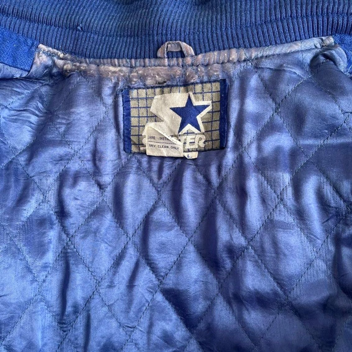 Vintage NFL Starter Wool Stadium Jacket New York Giants L Size Men Varsity Jacket 3L Large Wool Stadium Giants Size US S / EU 44-46 / 1 - 5 Thumbnail