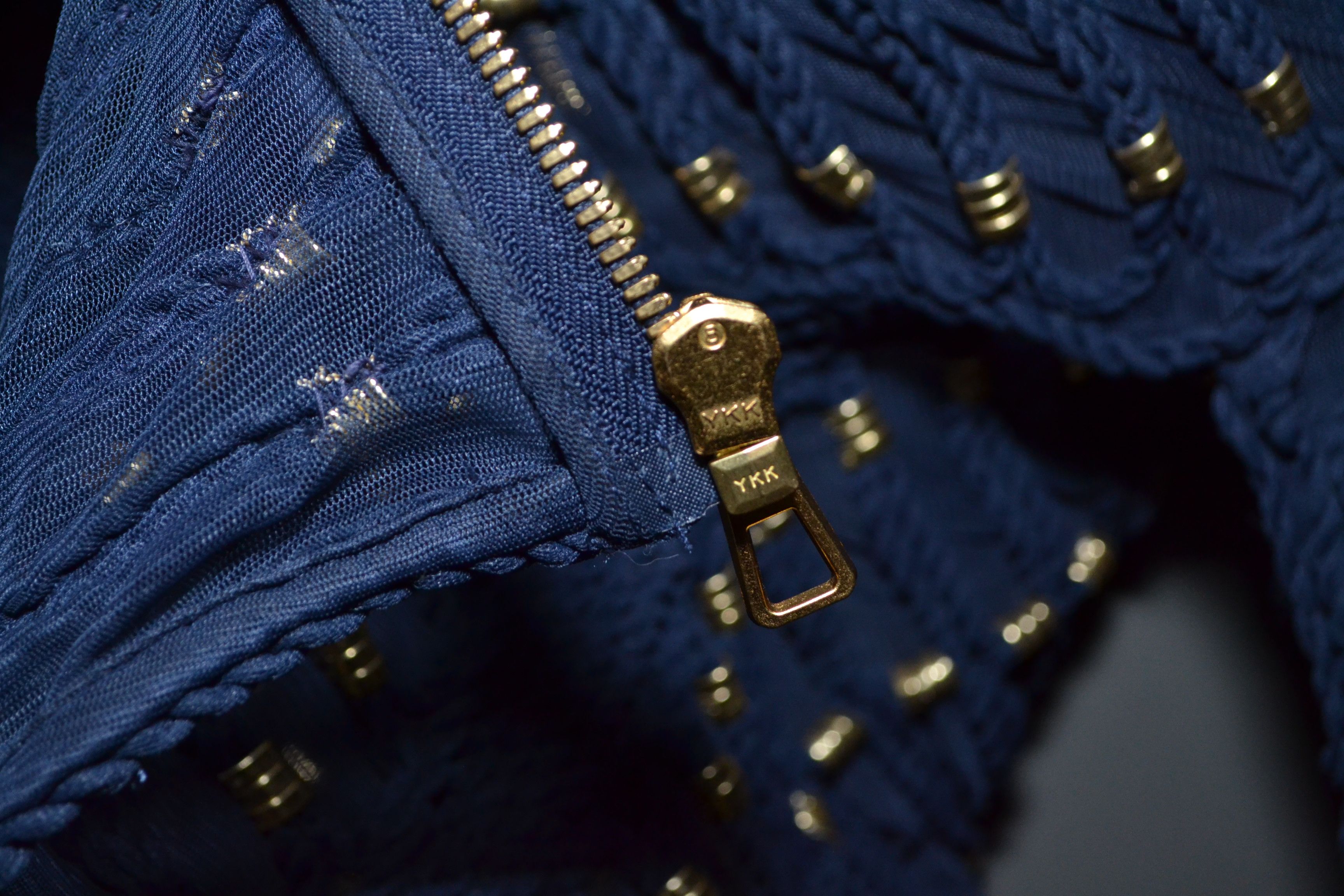 Balmain × H&M BALMAIN x H&M Blue Braided Embroidered Rope Blouse Top US 6 Size M / US 6-8 / IT 42-44 - 16 Thumbnail