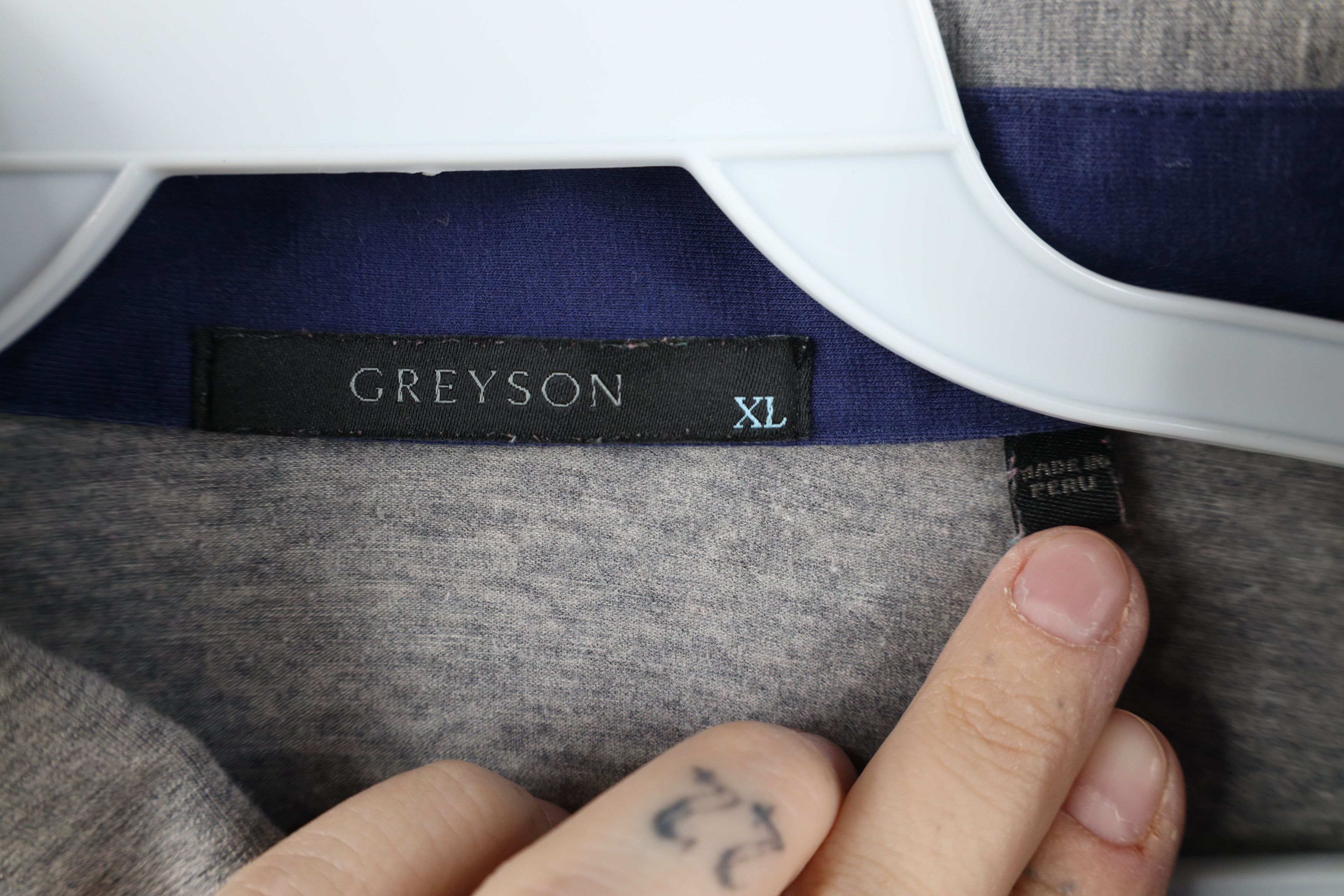 Grenson Greyson Clothiers Jersey Knit Collared Golf Polo Shirt Gray Size US XL / EU 56 / 4 - 7 Thumbnail