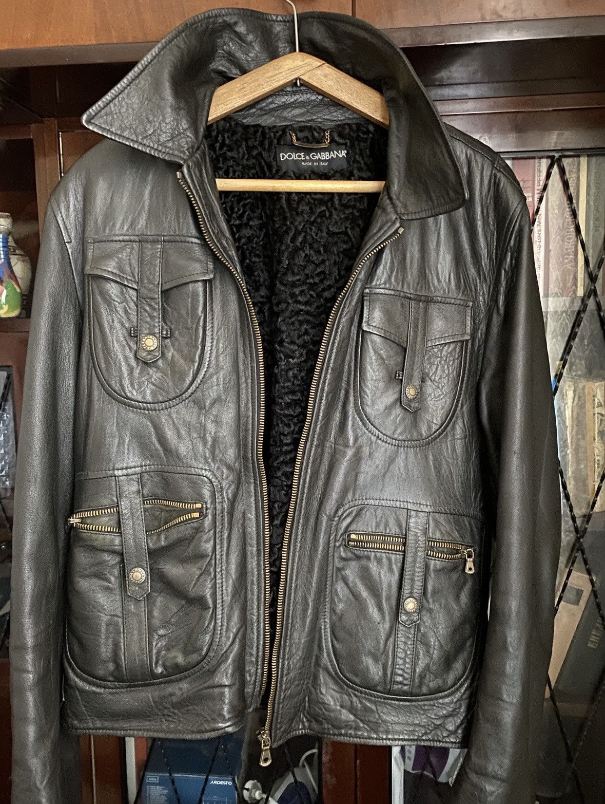 Dolce & Gabbana Dolce gabbana vintage leather jacket Size US XL / EU 56 / 4 - 1 Thumbnail