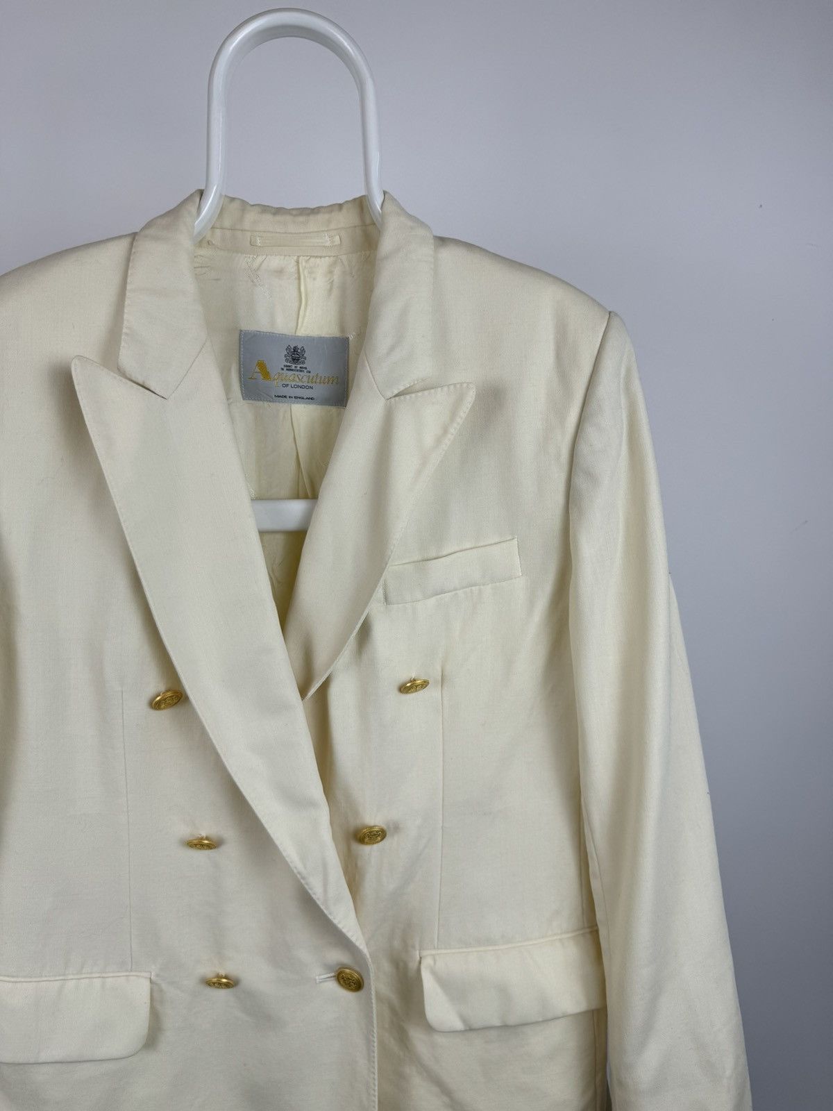 Aquascutum Vintage Aquascutum Made In England Two Breasted Blazer Size M / US 6-8 / IT 42-44 - 2 Thumbnail