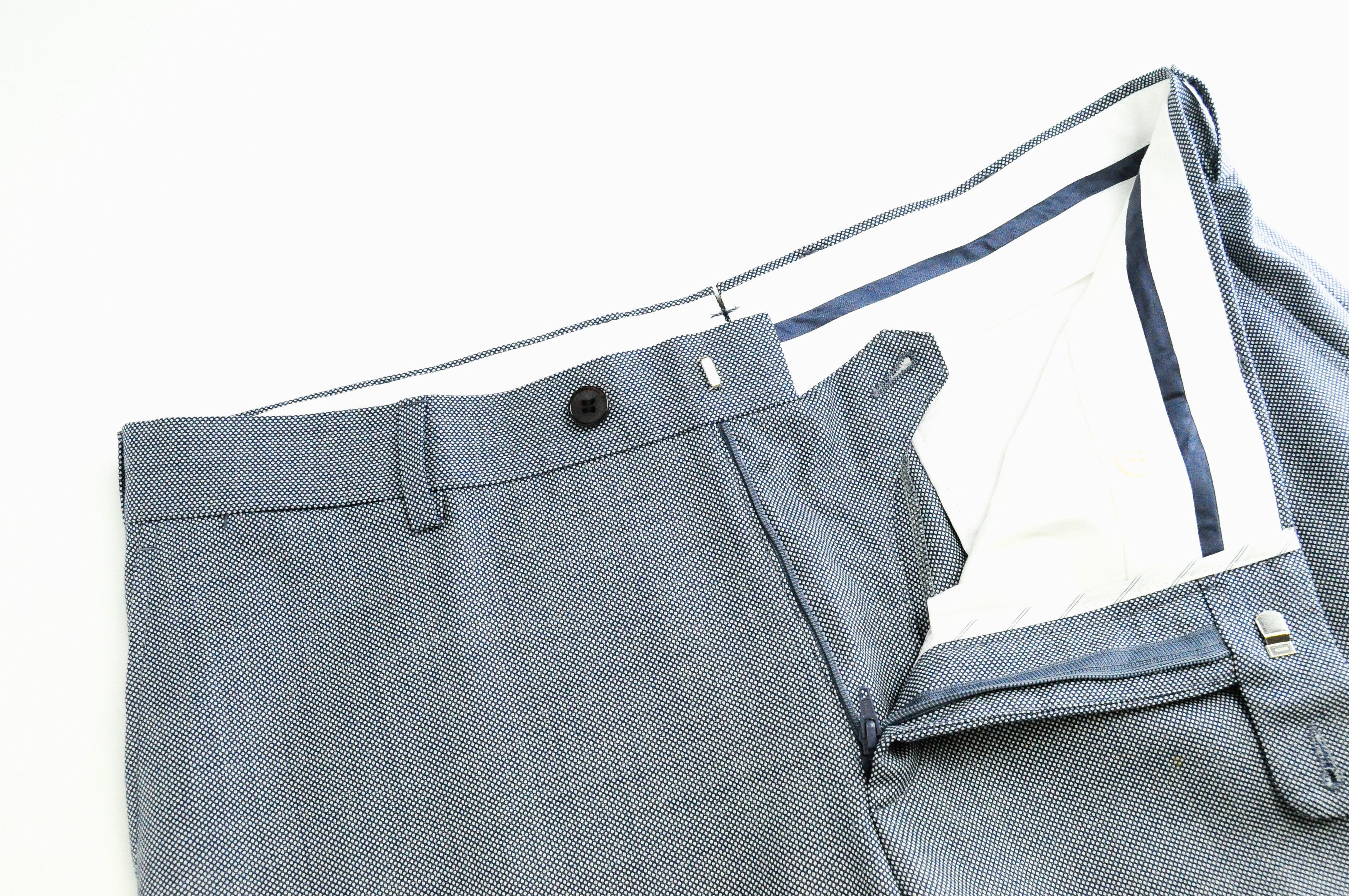 Suitsupply UK40S Blue Wool Pleated Trousers 60275 Size US 40 / EU 56 - 4 Thumbnail