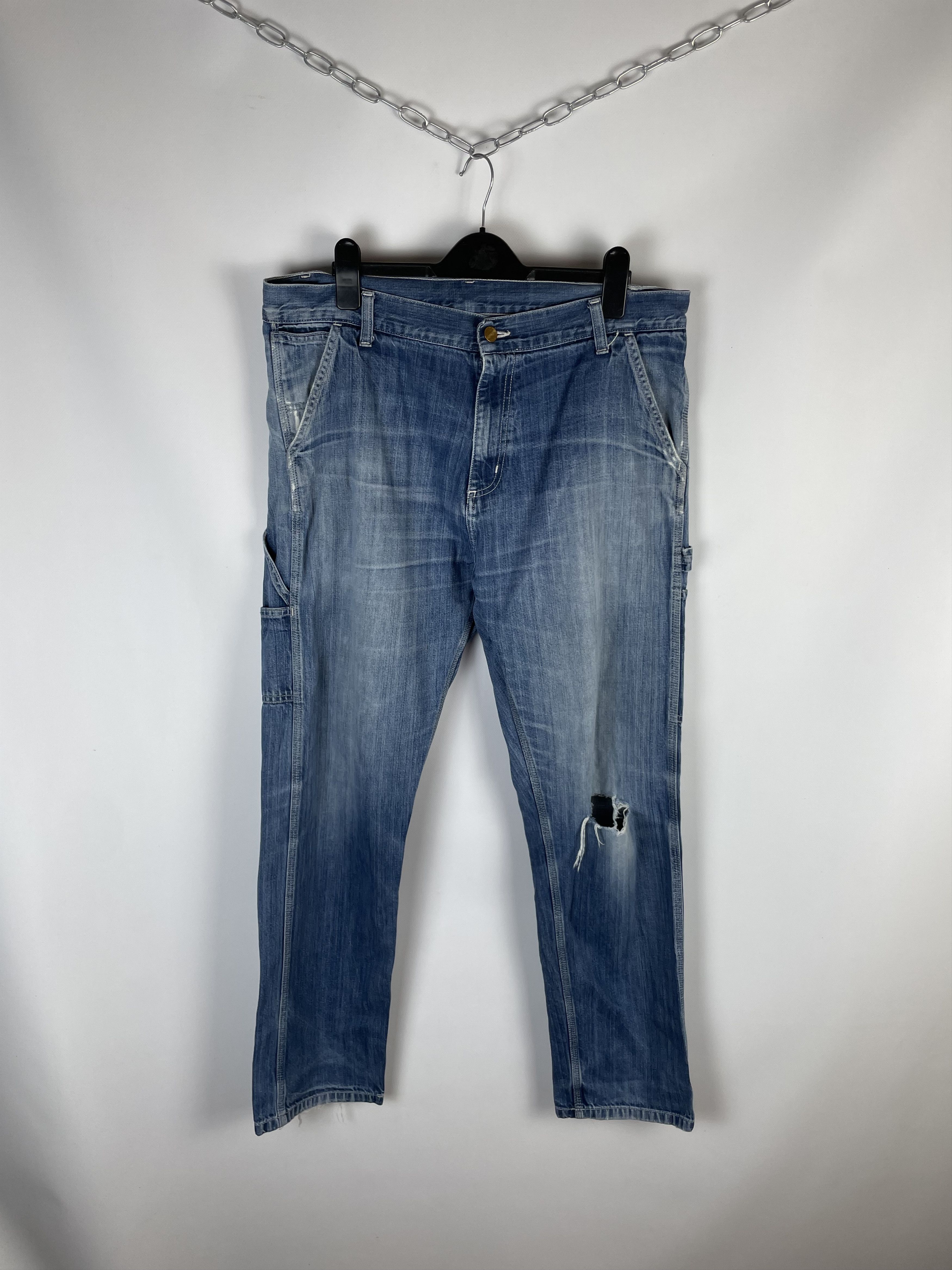 Carhartt Vintage Carhartt Double Knee Denim Pants Size US 34 / EU 50 - 6 Thumbnail