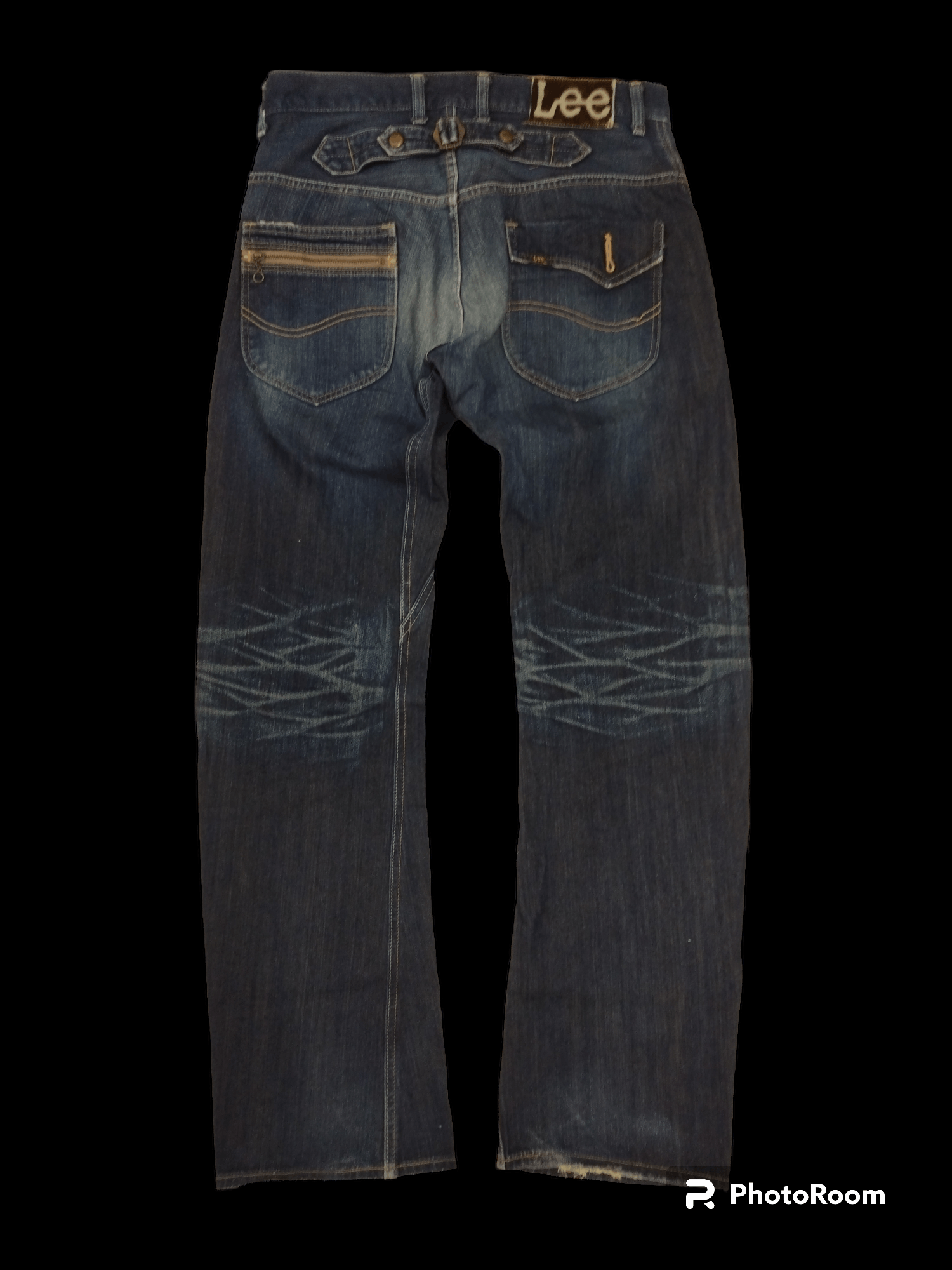 Japanese Brand × Jean × Lee Cool Awesome Lee Cowboy Distressed Design Engineered Jeans Size US 34 / EU 50 - 7 Thumbnail