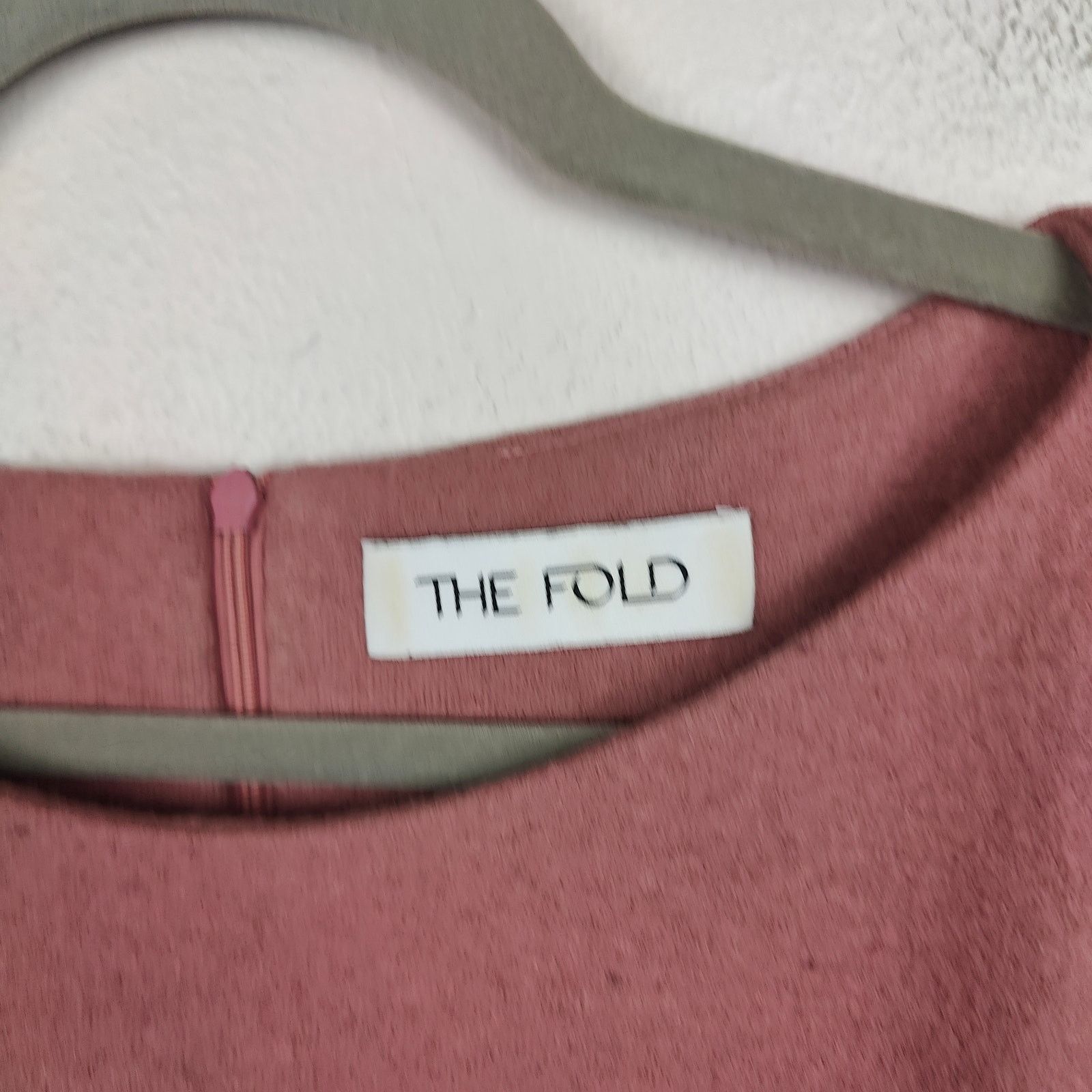 Other The Fold Evesham Dress Womens 12 Rose Pink Wool Size XL / US 12-14 / IT 48-50 - 7 Thumbnail