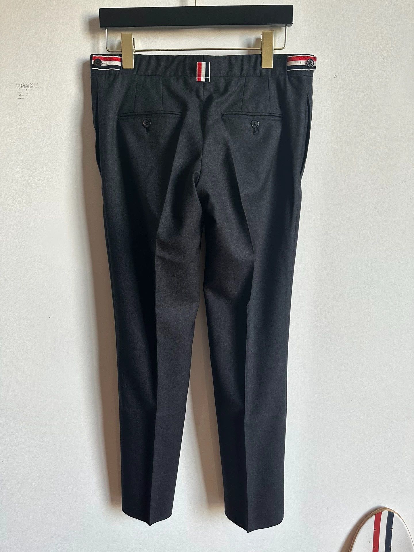 Thom Browne Thom Browne Classic Solid Charcoal Slim Fit Suit Size 2 Size US M / EU 48-50 / 2 - 5 Thumbnail