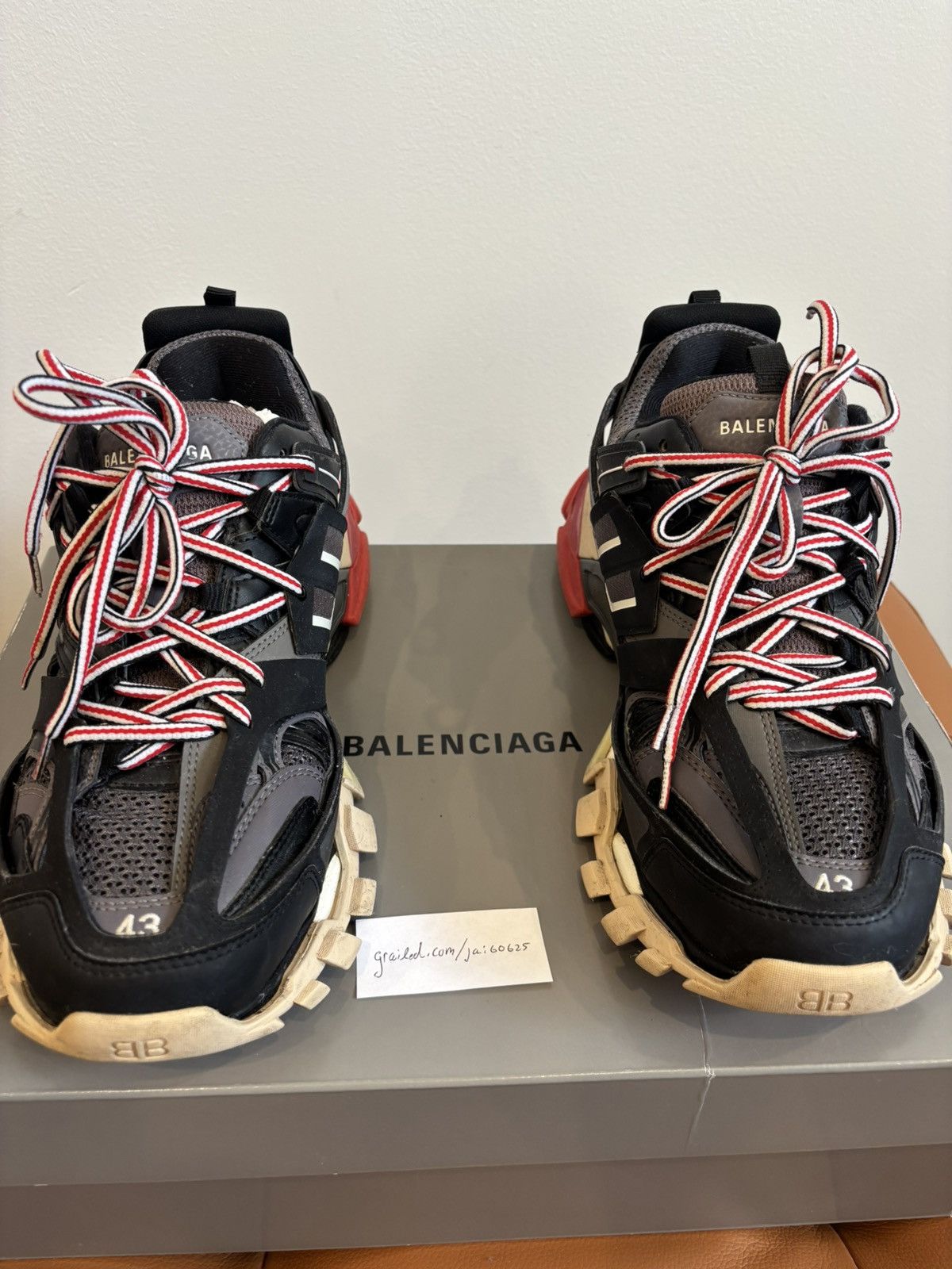 Balenciaga Balenciaga Track Runner Blk/Grey Size US 10 / EU 43 - 9 Thumbnail