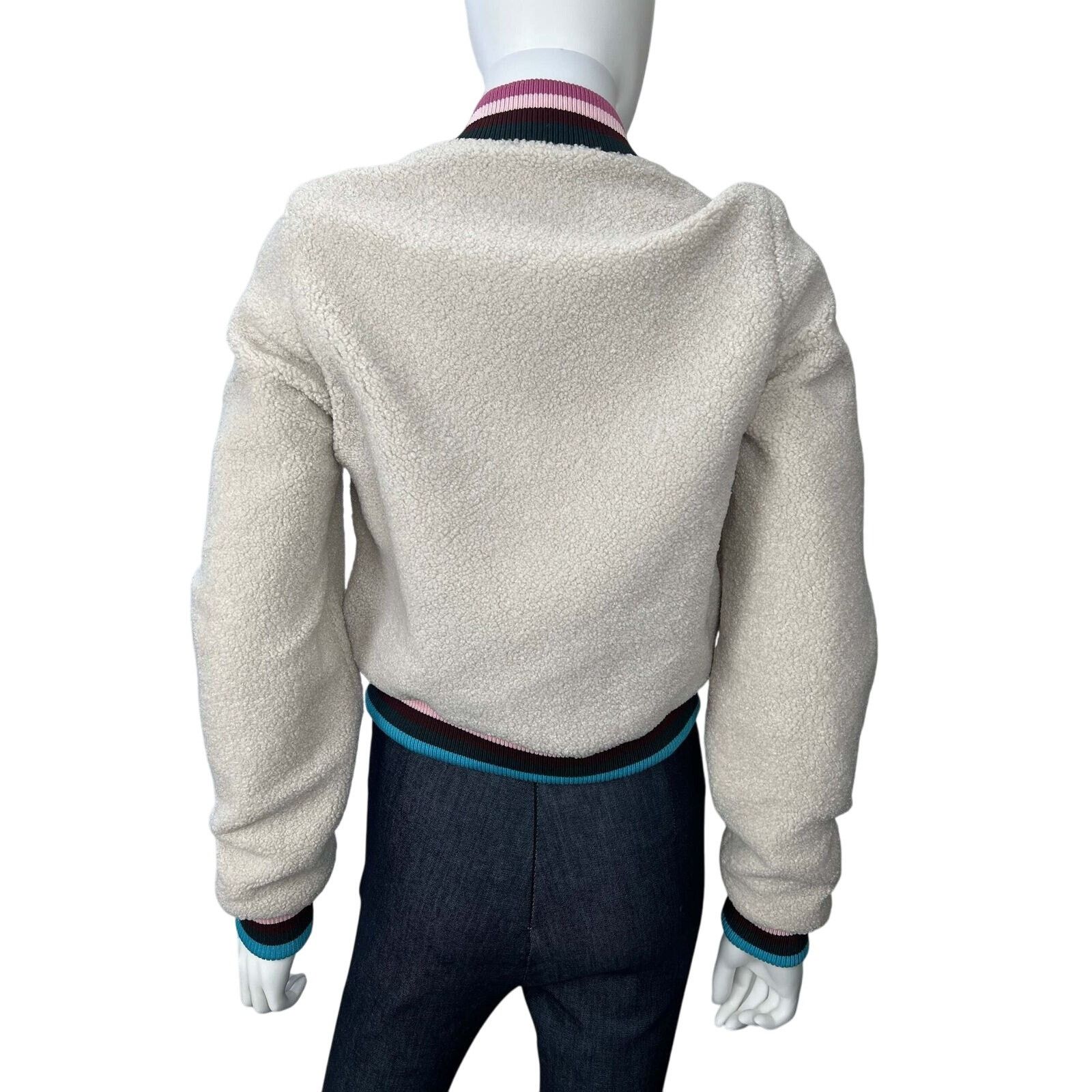 Spiritual Gangster Spiritual Gangster Furry sherpa baseball jacket Small Size S / US 4 / IT 40 - 3 Thumbnail