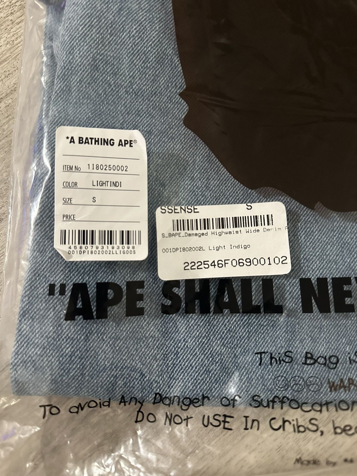 Bape Women’s Blue Bape Jeans Size 26" / US 2 / IT 38 - 6 Thumbnail