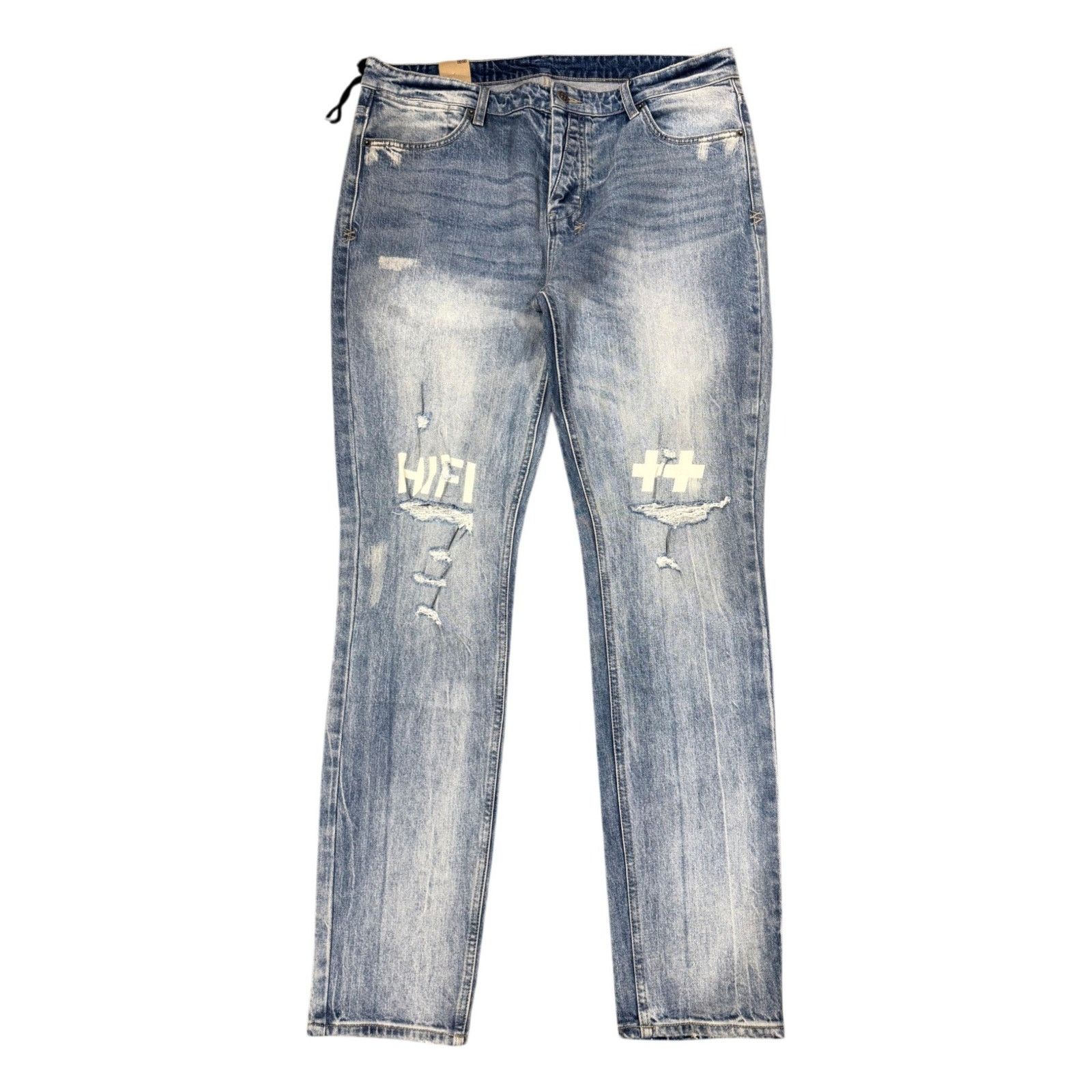 Ksubi Ksubi HIFI Ripped Light Wash Jeans Size US 38 / EU 54 - 1 Thumbnail