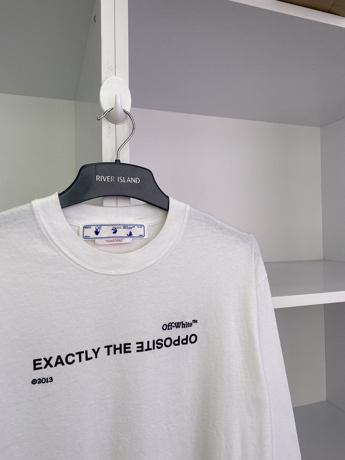 Off-White Off-White Spiral Opp Over Long sleeve tee Size US XL / EU 56 / 4 - 5 Thumbnail