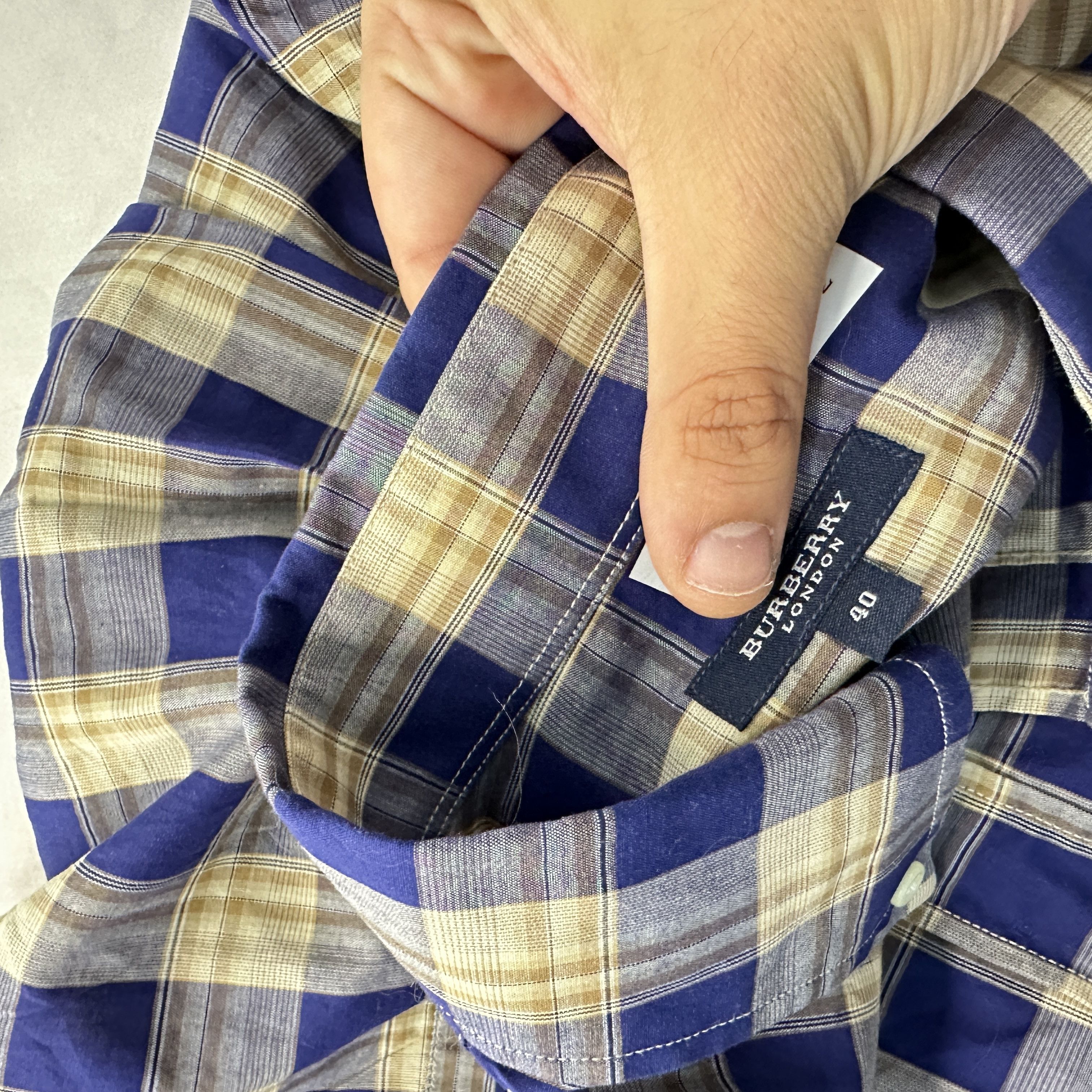 Burberry Camicia Burberry Flanella A Quadri – L Size US L / EU 52-54 / 3 - 12 Thumbnail