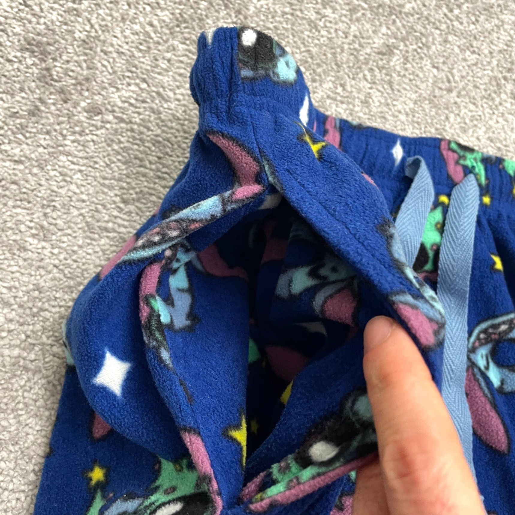 Disney Disney Lilo & Stitch Pajama Pants Mens Blue Printed Pocket 26x31 Shirt? Size US 29 - 5 Thumbnail