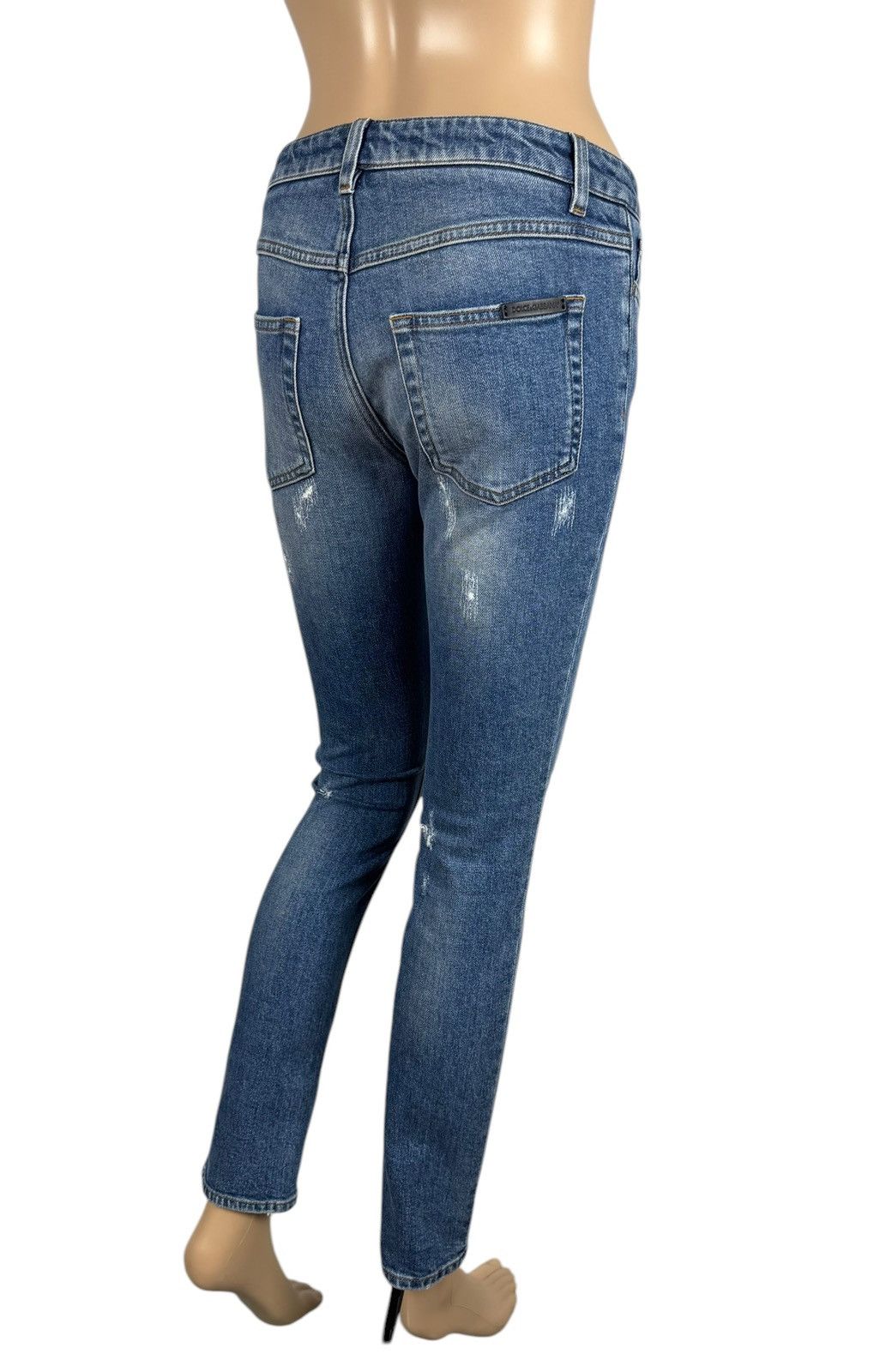 Dolce & Gabbana Dolce & Gabbana Blue Cropped Slim Jeans Stretch size 36 Size 25" / US 0 / IT 36 - 6 Thumbnail
