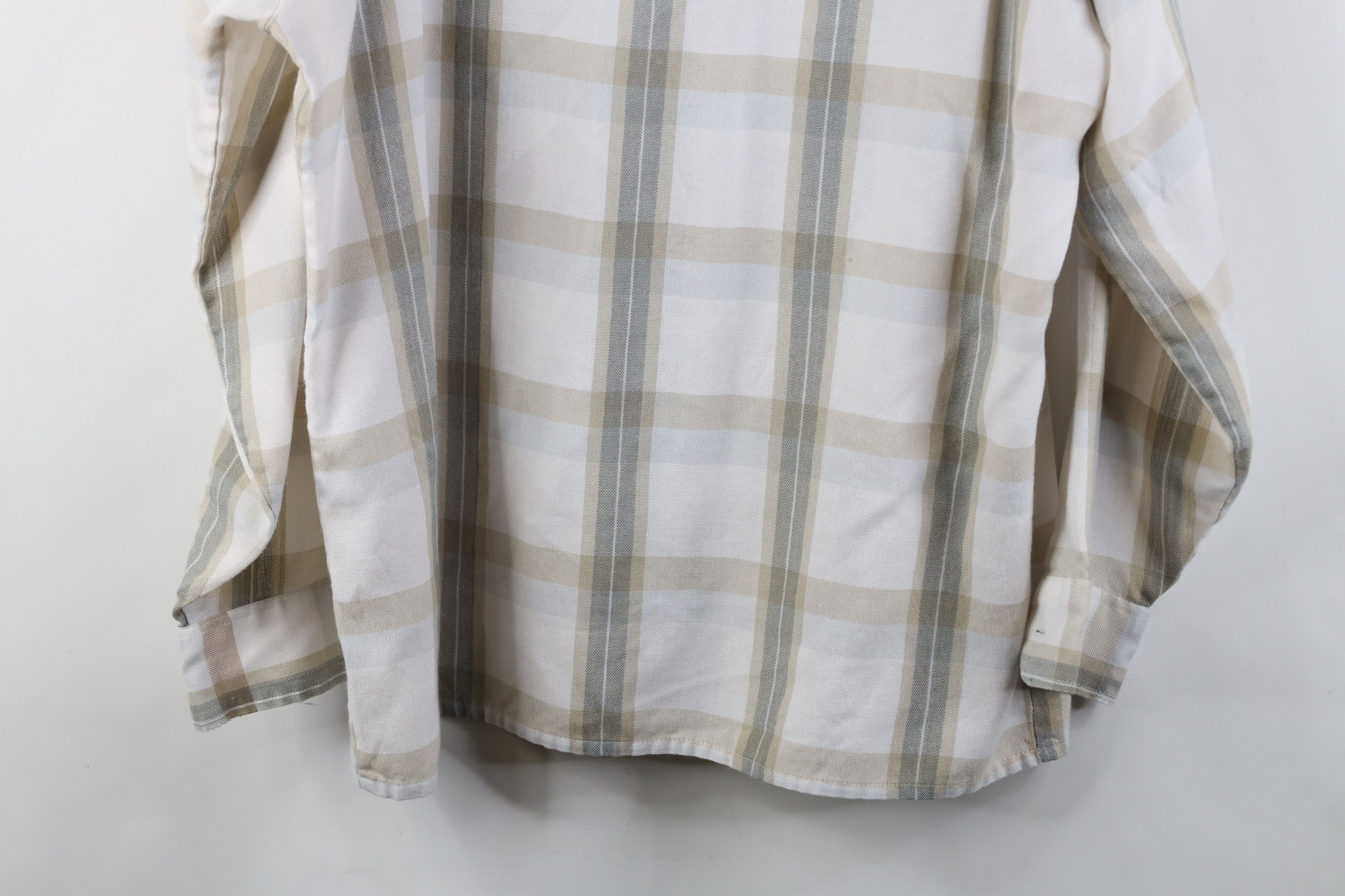 Vintage Vintage 70s Streetwear Pocket Collared Button Shirt Plaid Size US L / EU 52-54 / 3 - 15 Thumbnail