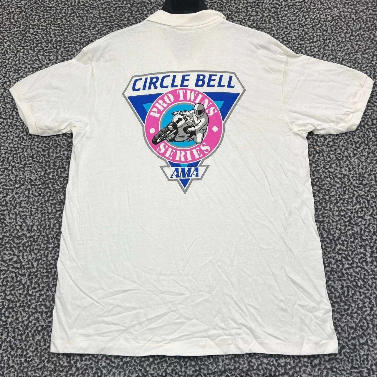 Anvil Vintage Circle Bell Polo Shirt Men L Short Sleeve New Size US L / EU 52-54 / 3 - 1 Thumbnail