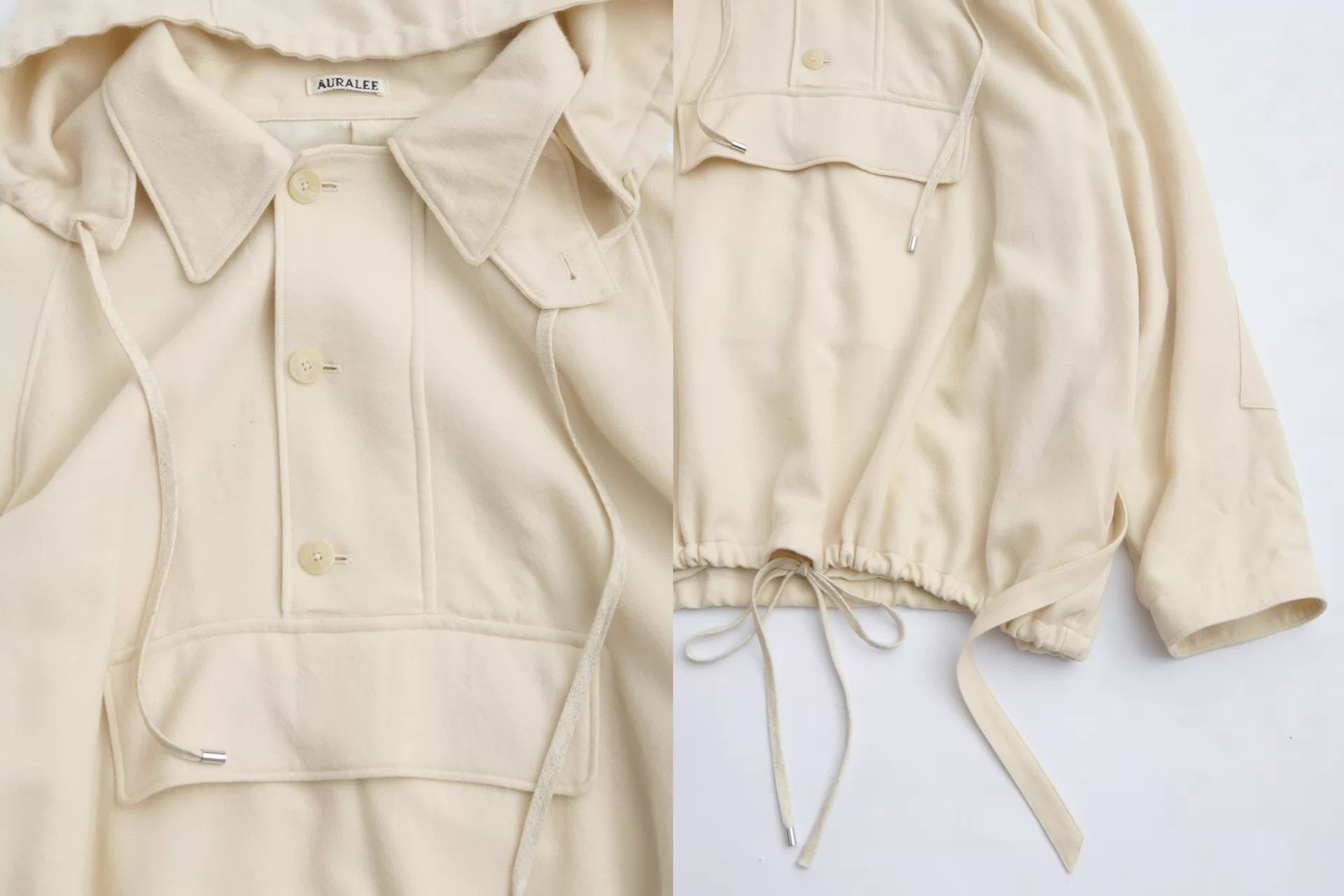 Auralee AURALEE 23AW Size 5 Outdoor Ivory Wool Hooded Jacket Size XXL / US 16-18 / IT 52-54 - 7 Thumbnail