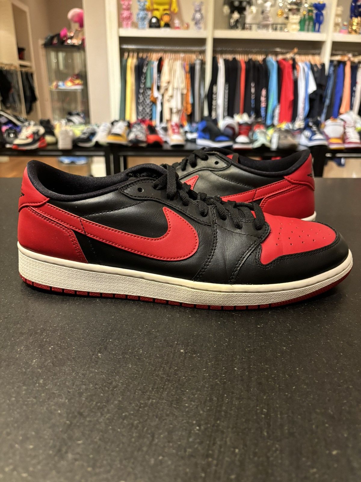 Jordan Brand Jordan 1 Retro Low ‘Bred’ 2015 Size US 12 / EU 45 - 1 Thumbnail