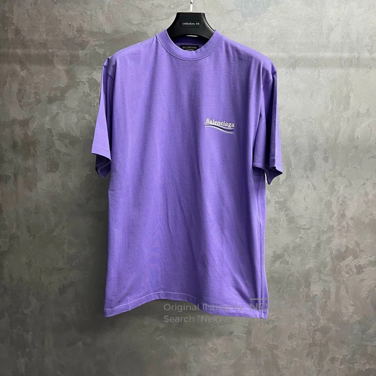 Balenciaga Balenciaga Black Label Purple Logo T. Size XXS / US 00 / IT 34 - 1 Thumbnail
