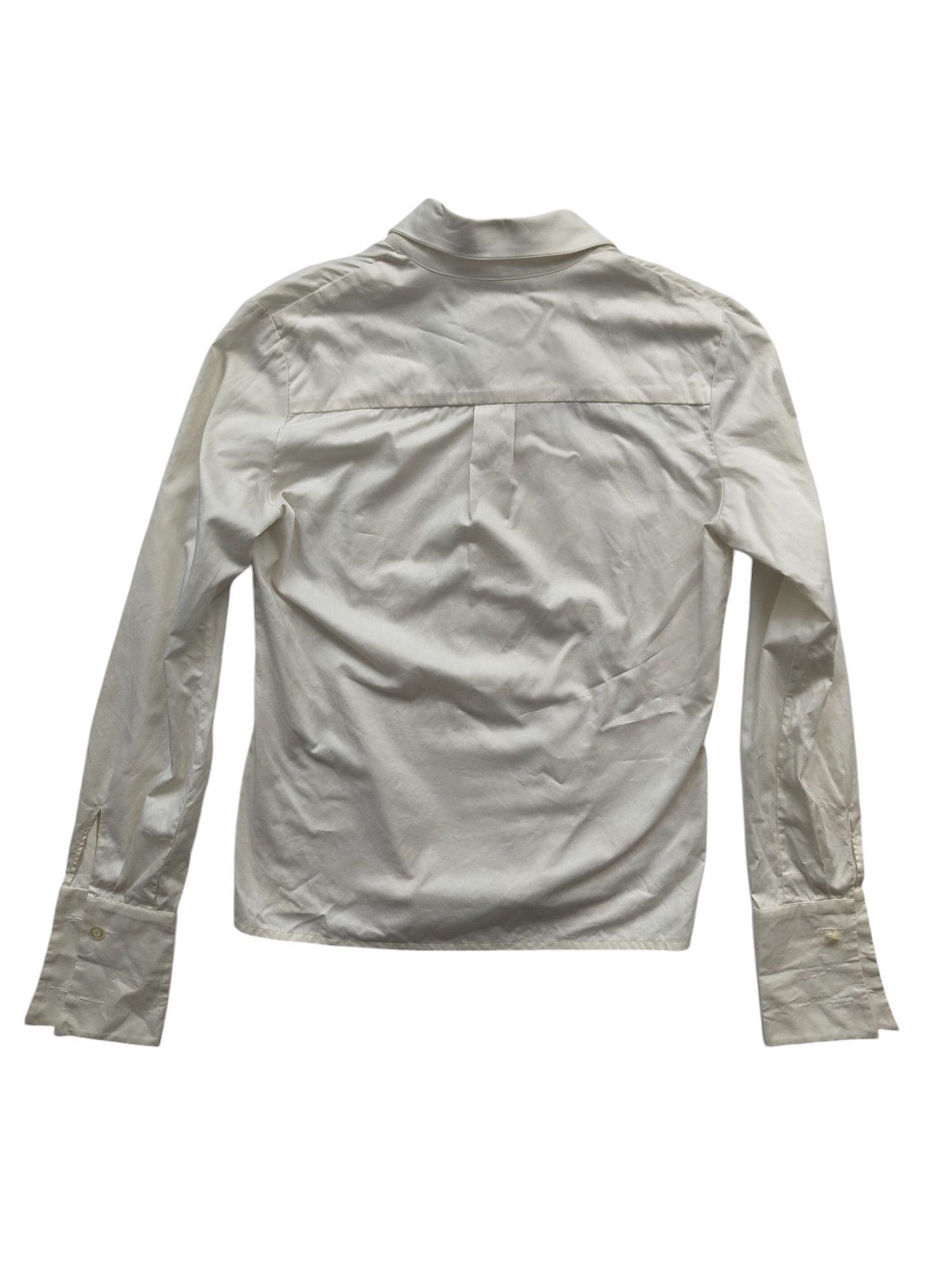 Yves Saint Laurent Yves Saint Laurent Creme Color Shirt With Double Cuffs Size S / US 4 / IT 40 - 2 Thumbnail