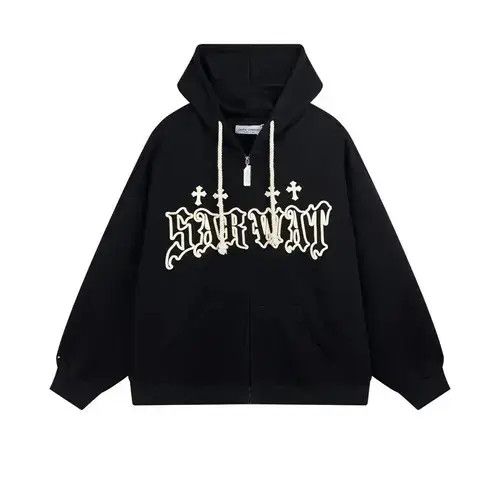 Japanese Brand × Vintage #16 Goth Embroidery Y2K Hoodie Size US L / EU 52-54 / 3 - 1 Thumbnail